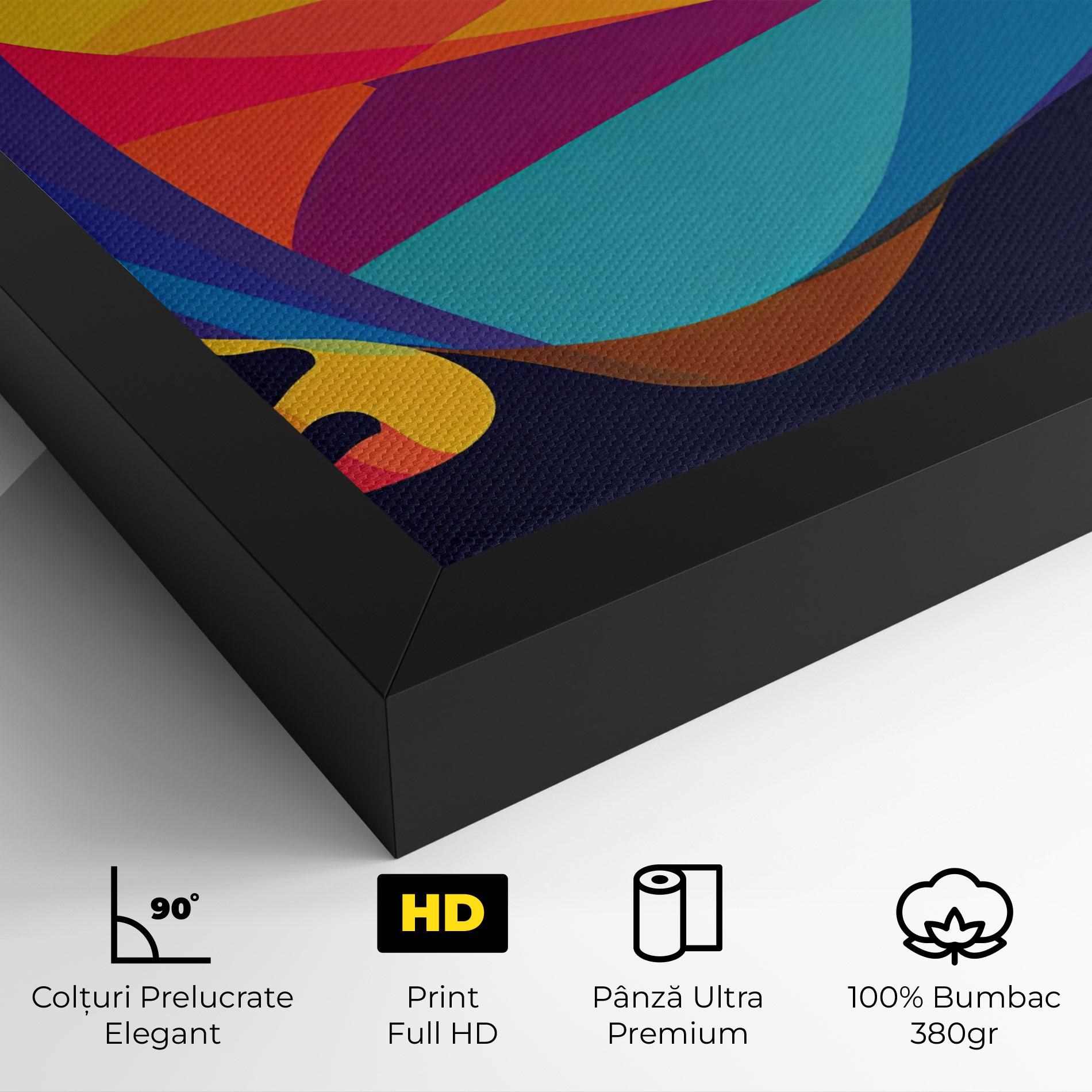 Tablou Canvas Yellow Pop Face mockup 4