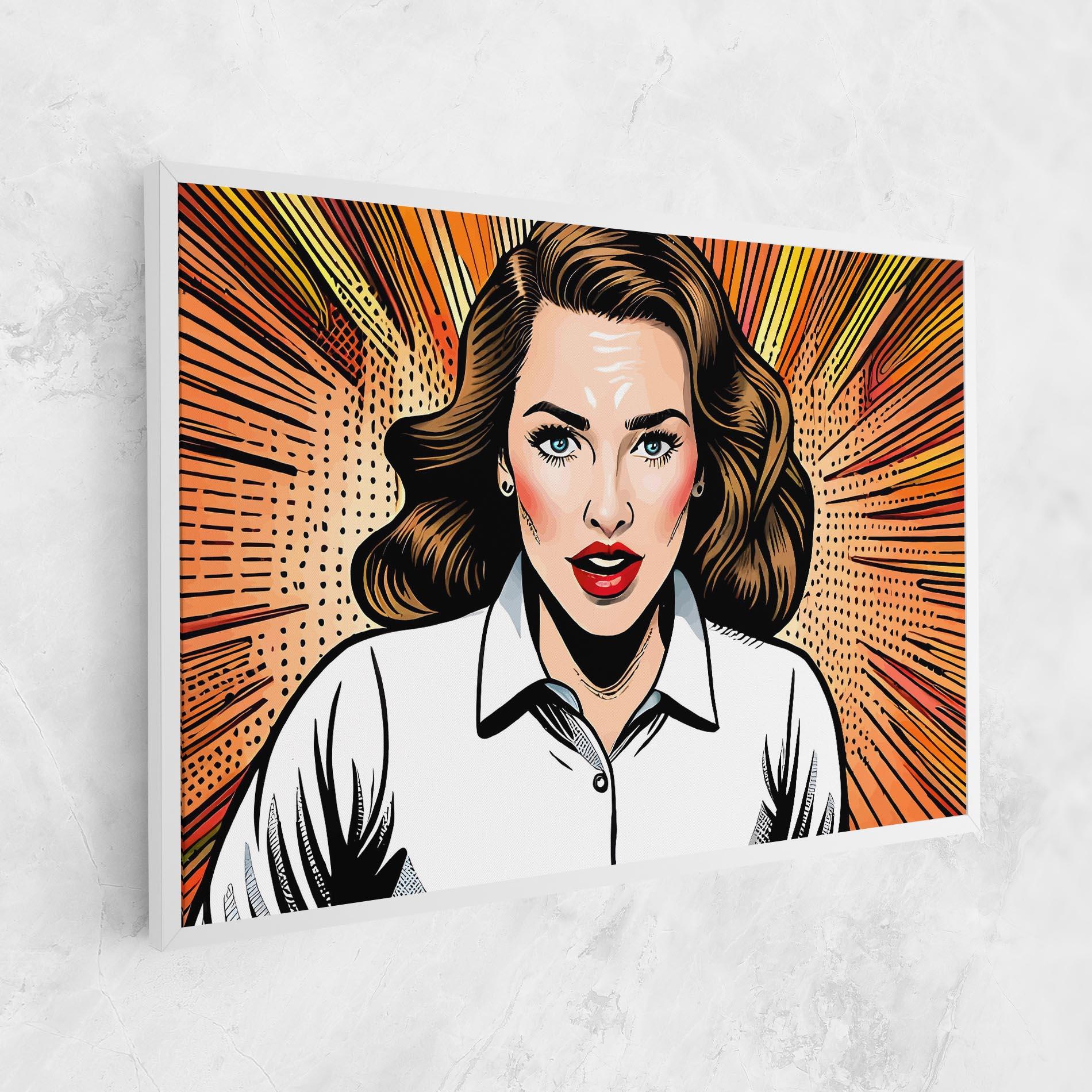 Tablou Canvas Blue Eye Pop Art mockup 1