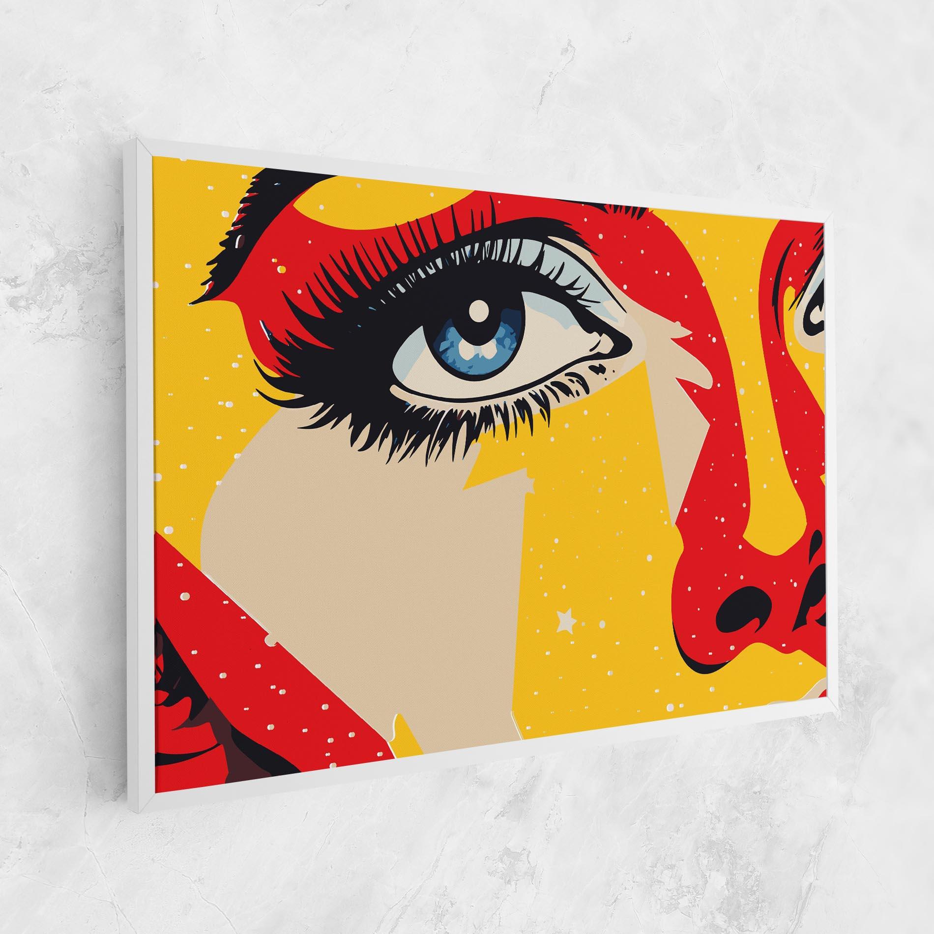 Tablou Canvas Blue Pop Eye mockup 1