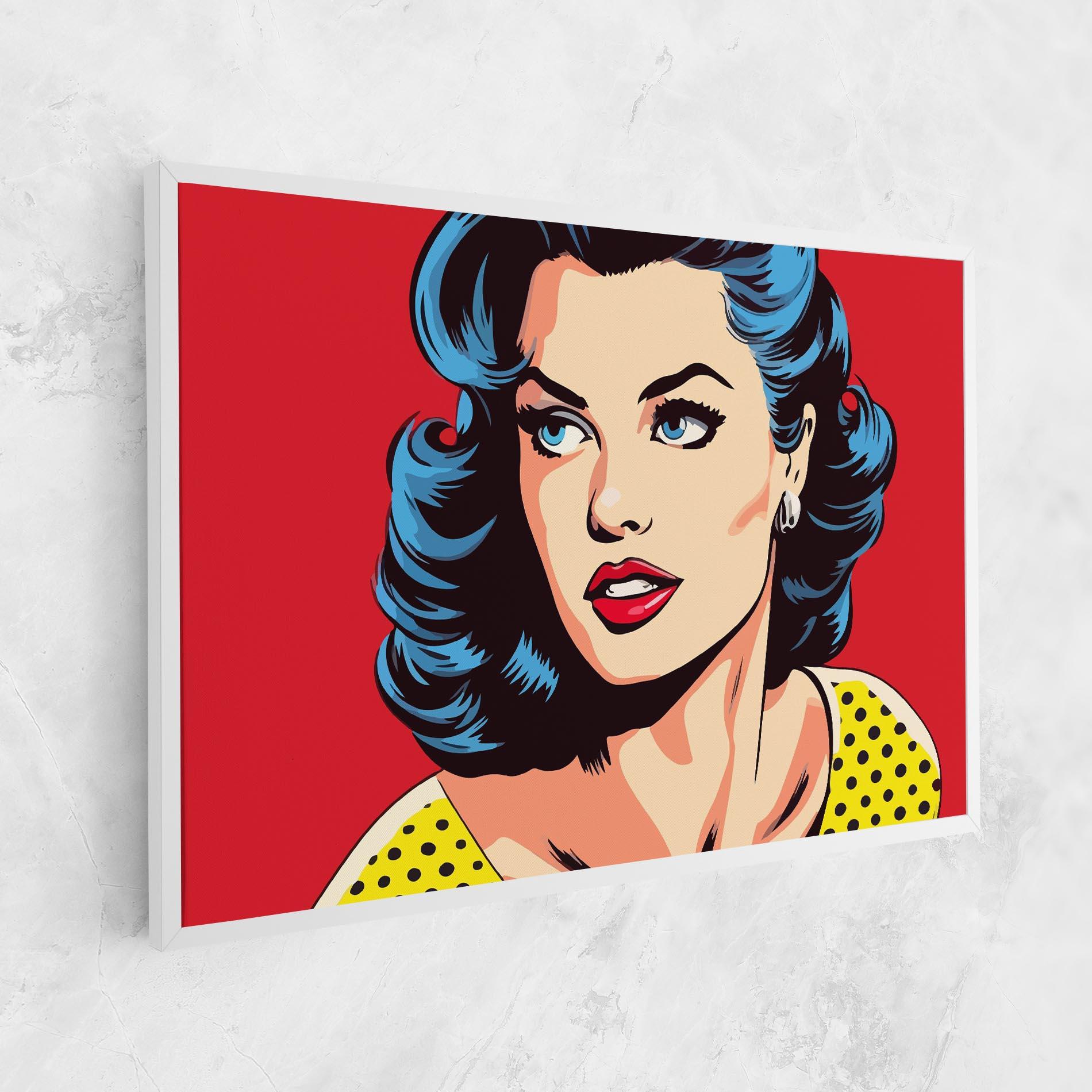 Tablou Canvas Blue Pop Eyes mockup 1