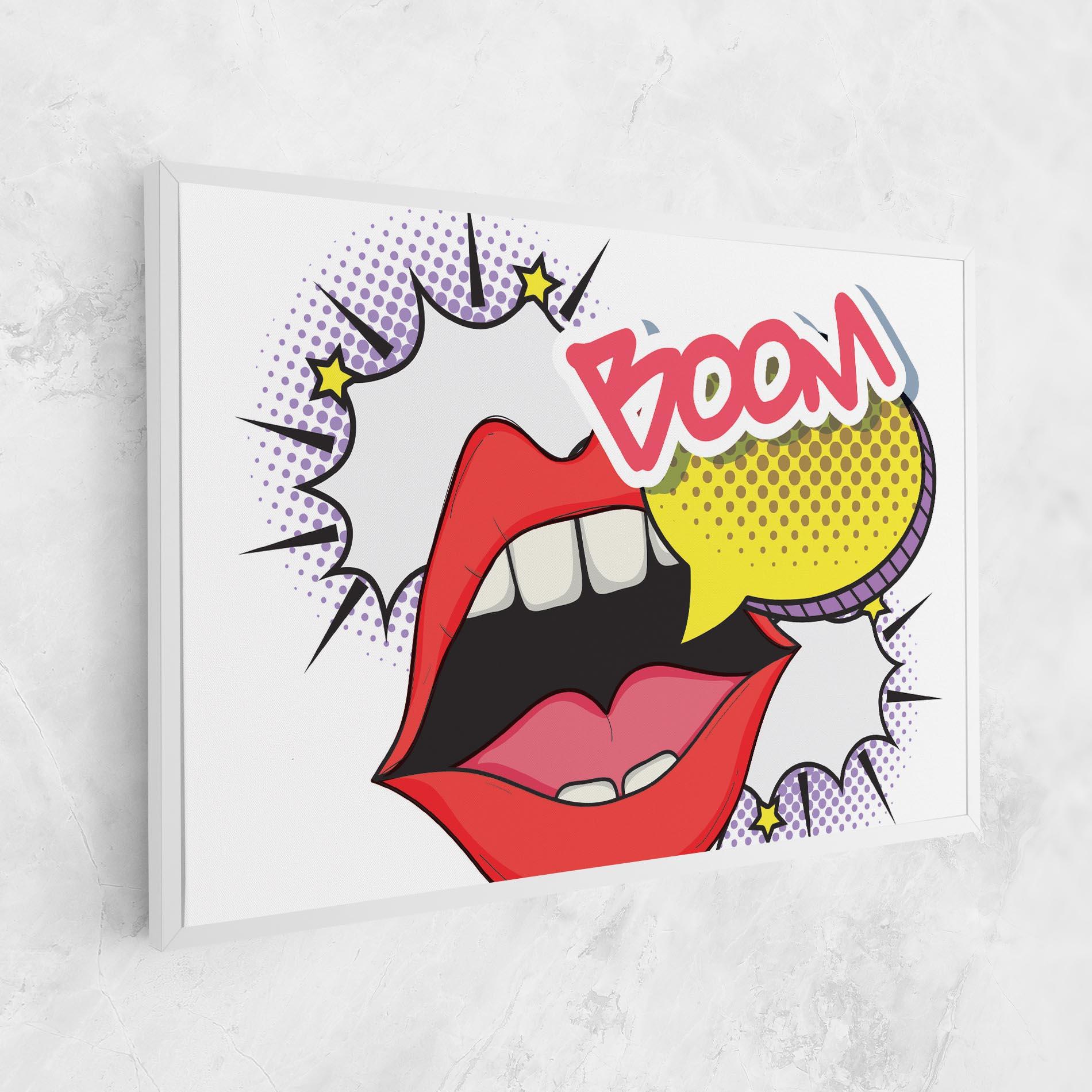 Tablou Canvas Boom Pop Art mockup 1