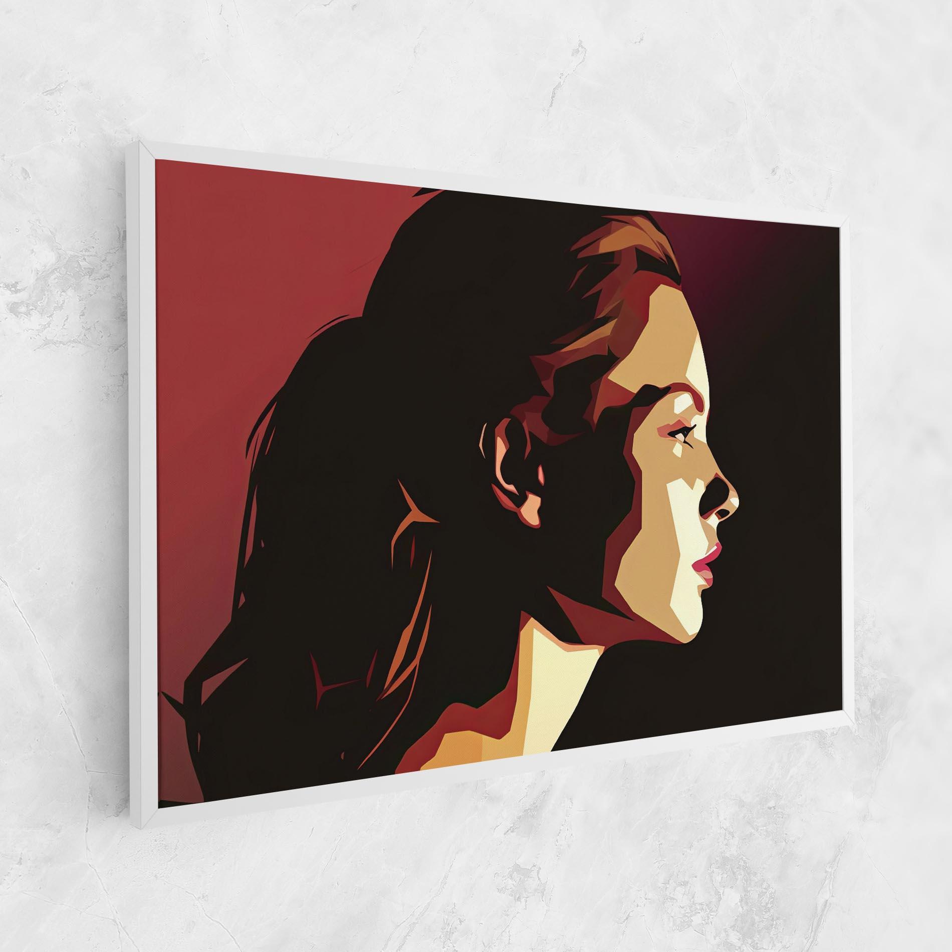 Tablou Canvas Cream Red Pop Art mockup 1