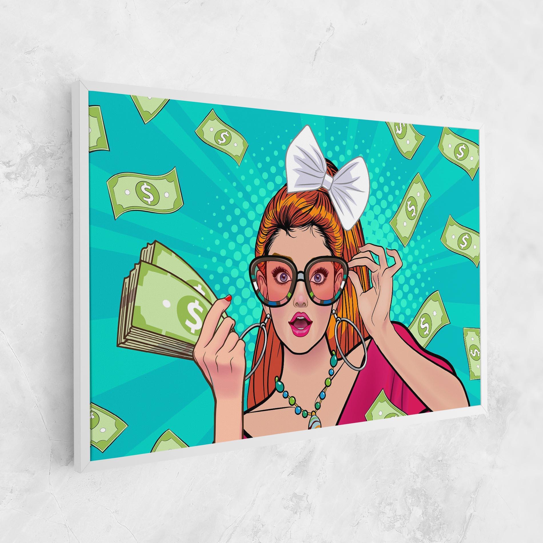 Tablou Canvas Money Pop Art mockup 1