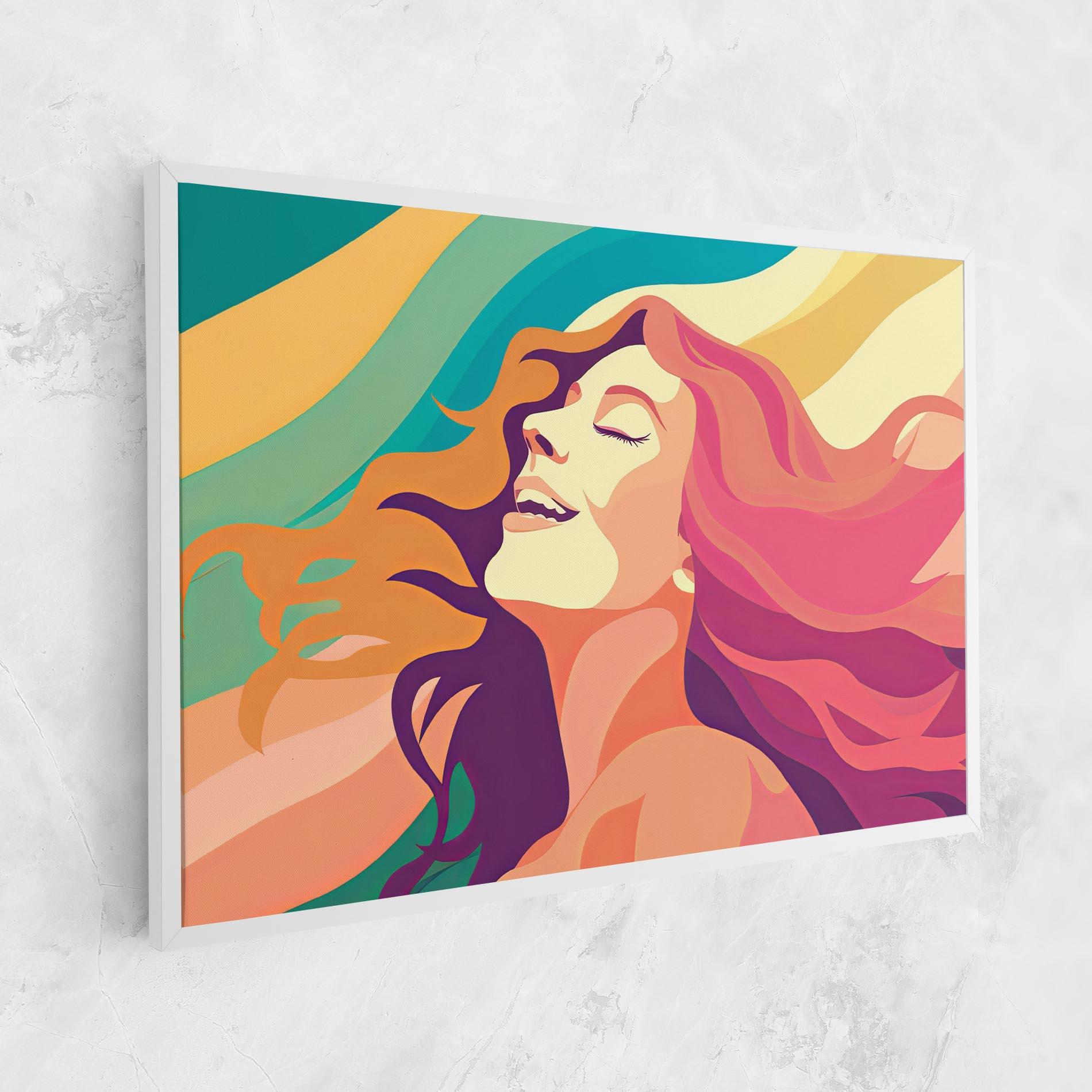 Tablou Canvas Pink Pop Hair mockup 1