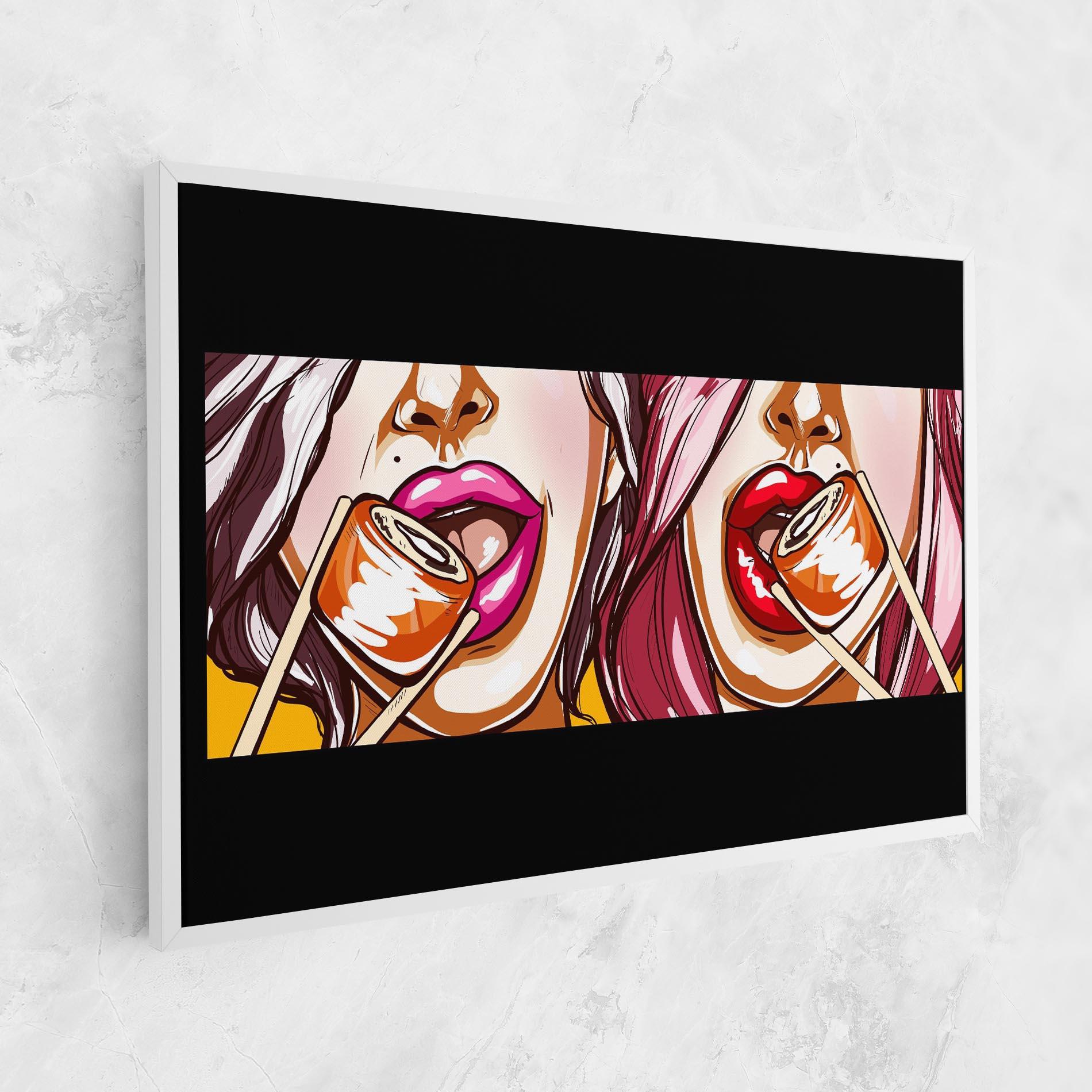 Tablou Canvas Pop Art Sushi mockup 1