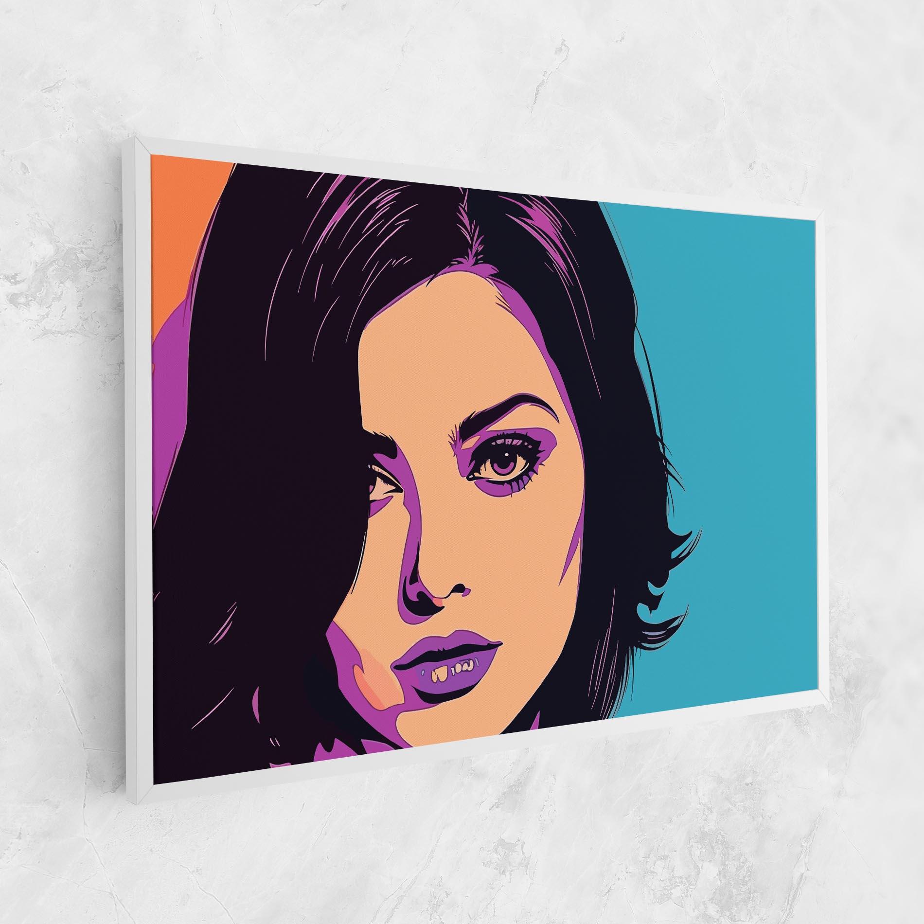 Tablou Canvas Pop Purple Woman mockup 1