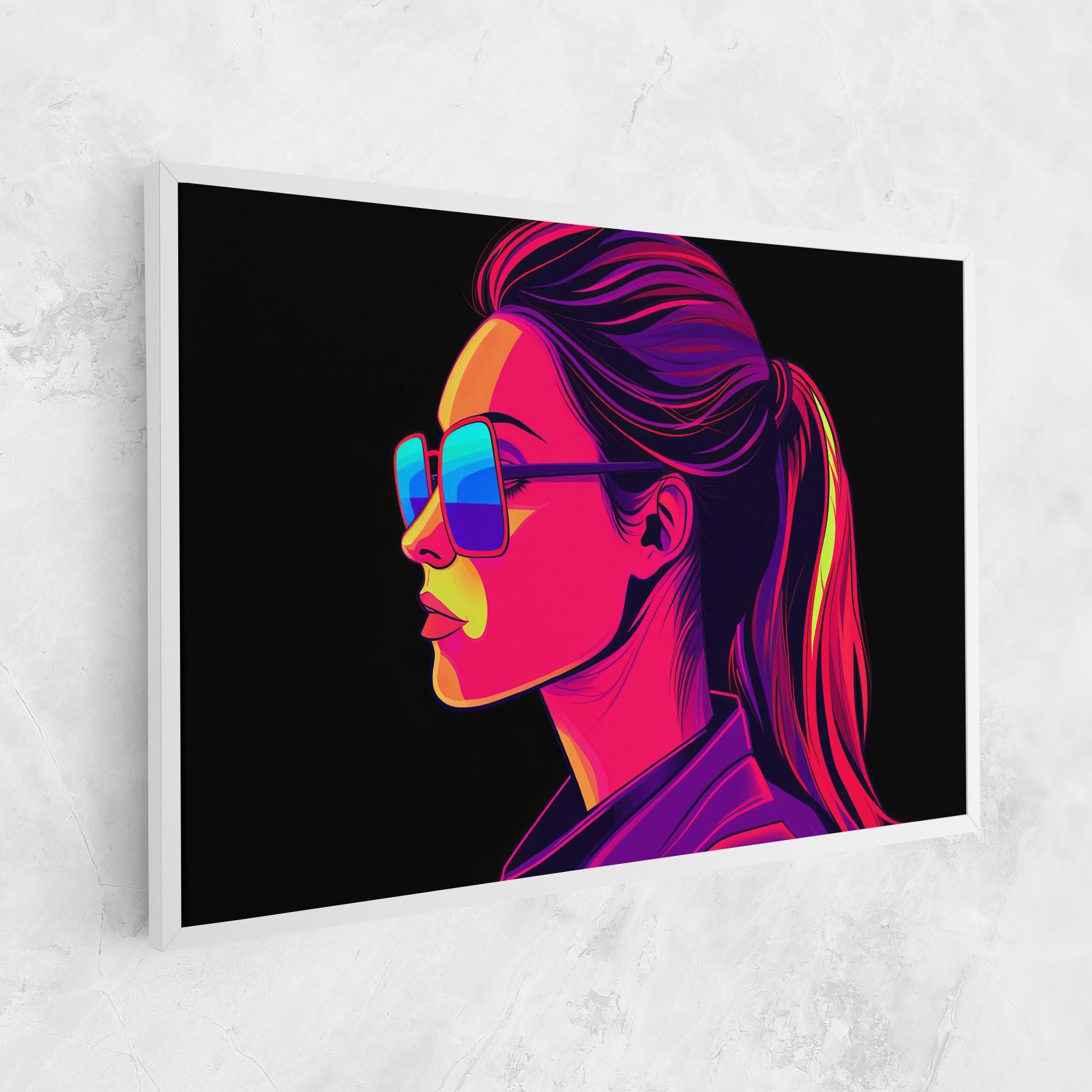 Tablou Canvas Purple Pop Hair mockup 1