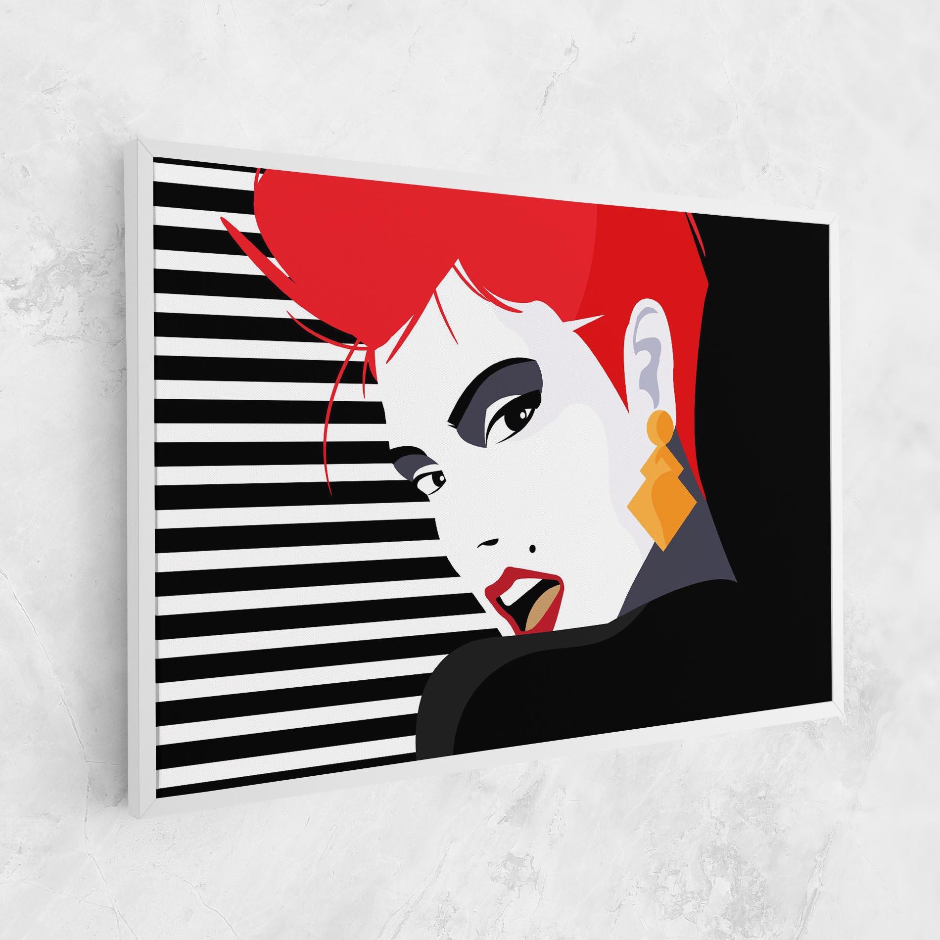 Tablou Canvas Red Pop Hair mockup 1