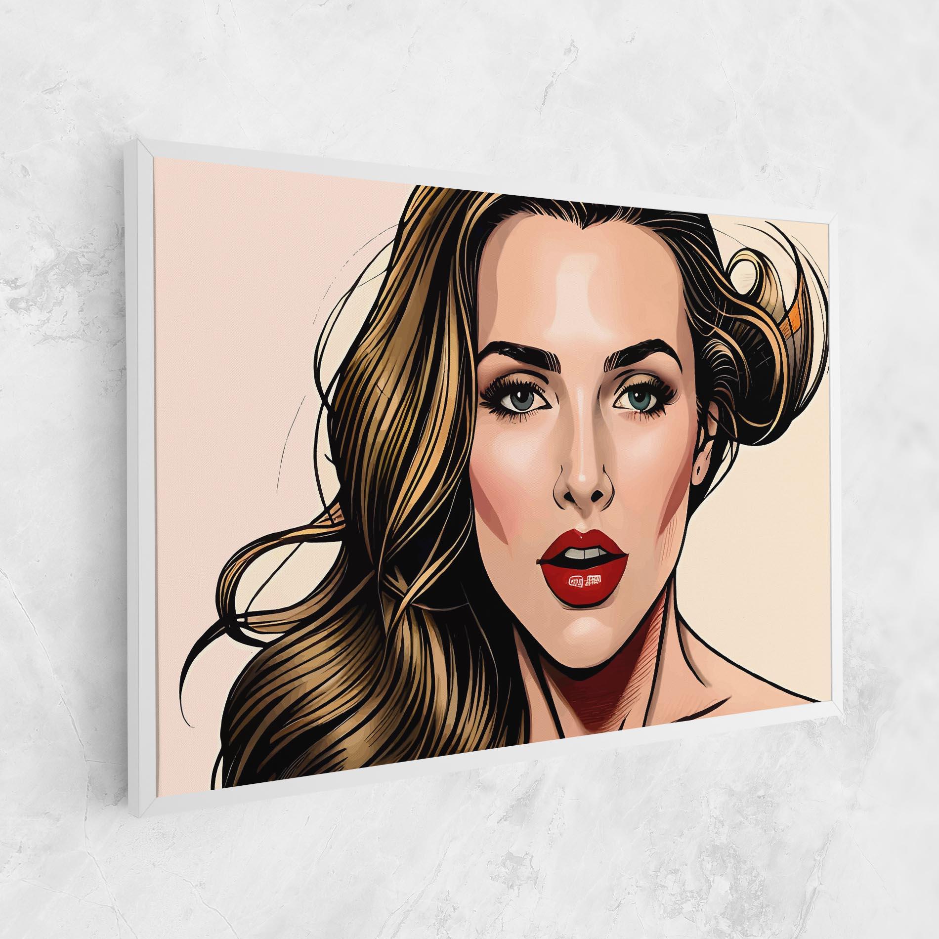Tablou Canvas Red Pop Lips mockup 1