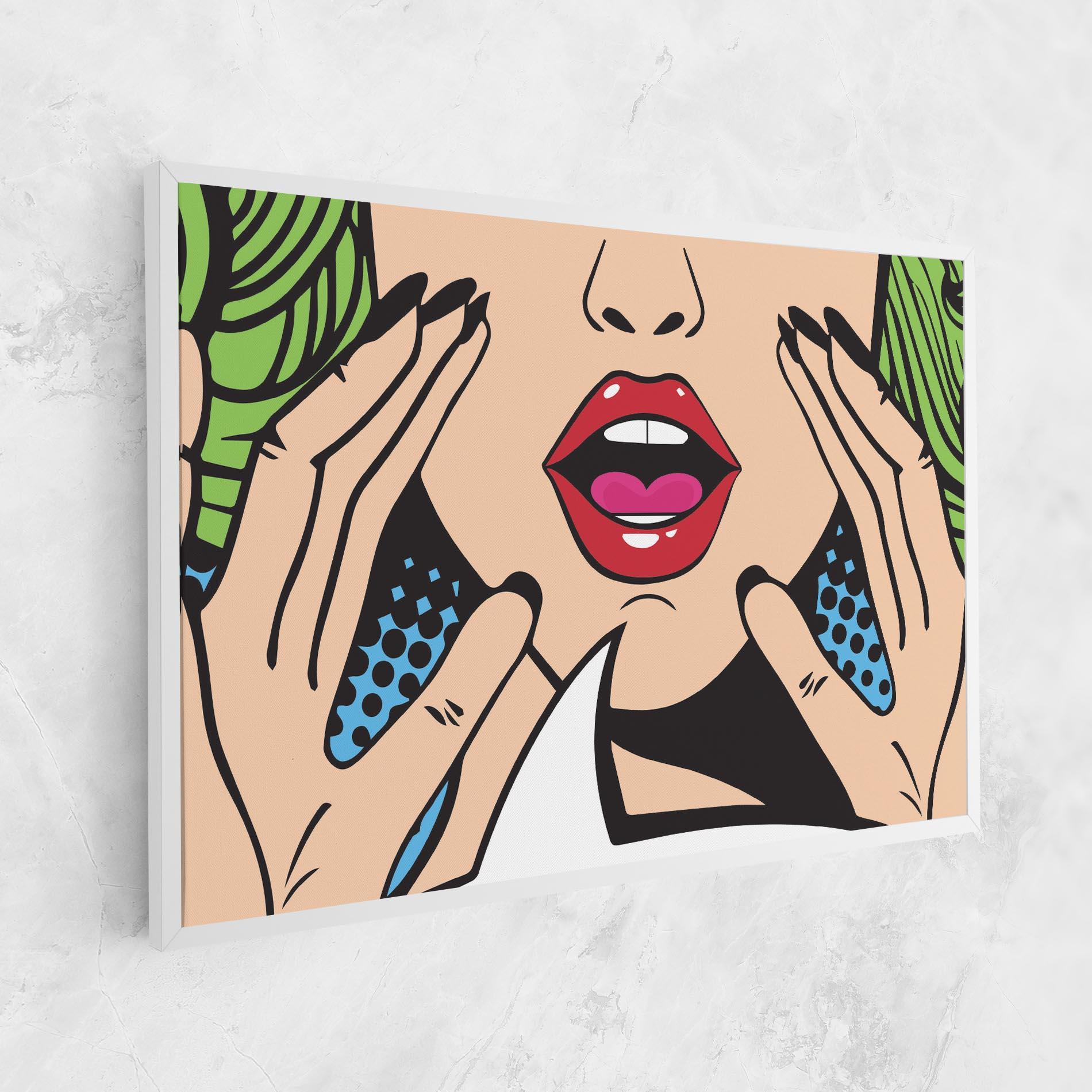 Tablou Canvas Speaking Pop Art mockup 1