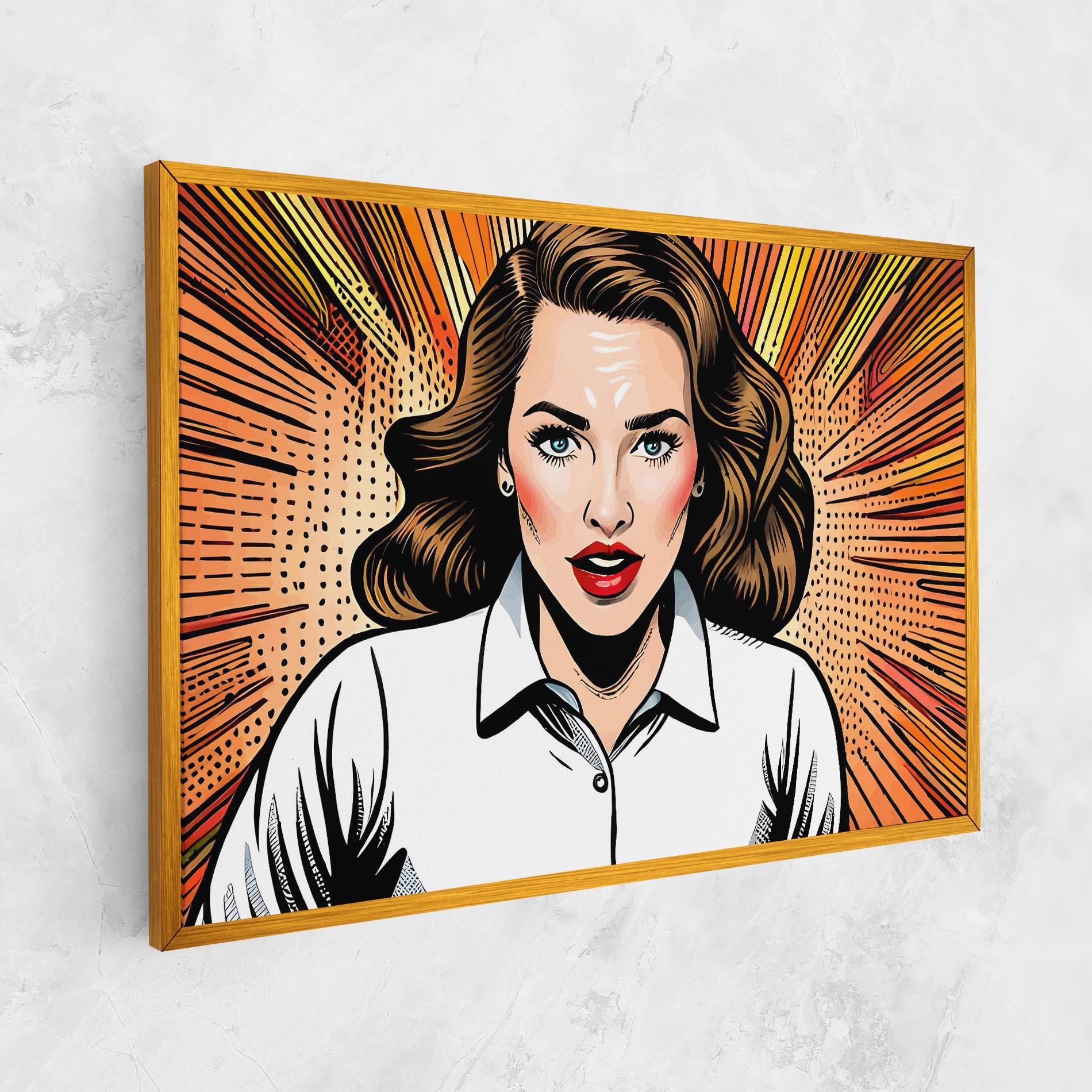 Tablou Canvas Blue Eye Pop Art mockup 1