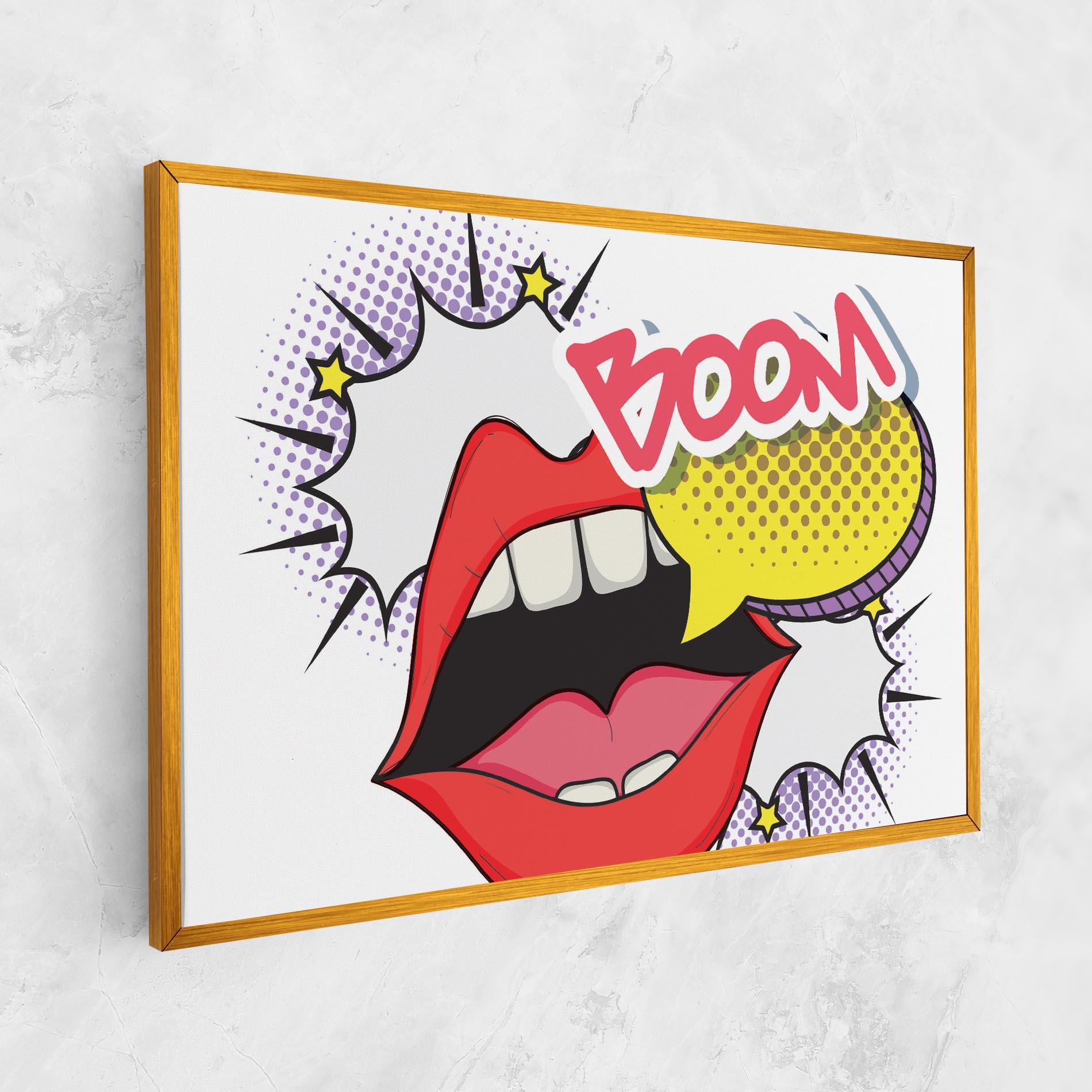 Tablou Canvas Boom Pop Art mockup 1