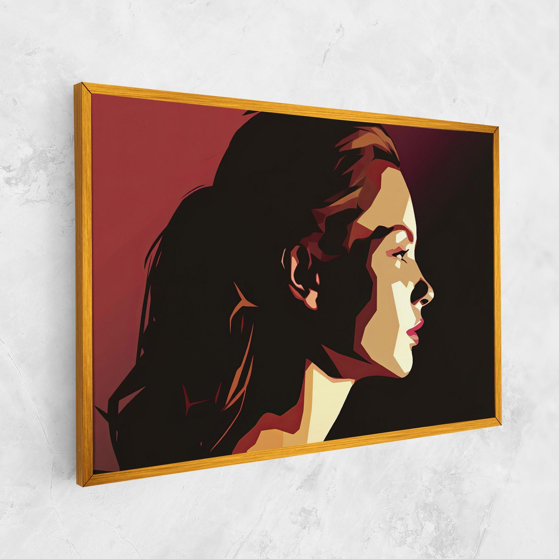 Tablou Canvas Cream Red Pop Art mockup 1