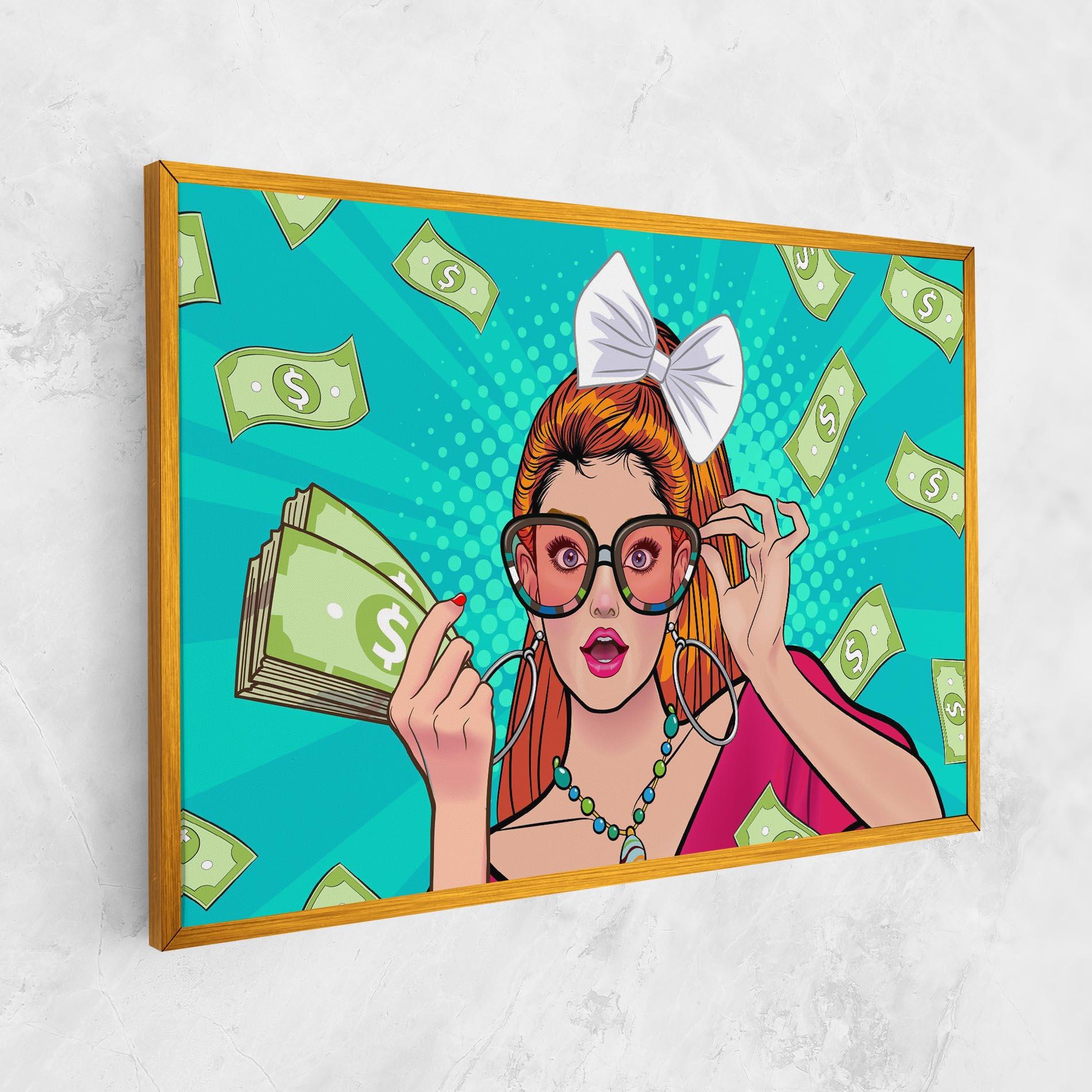 Tablou Canvas Money Pop Art mockup 1