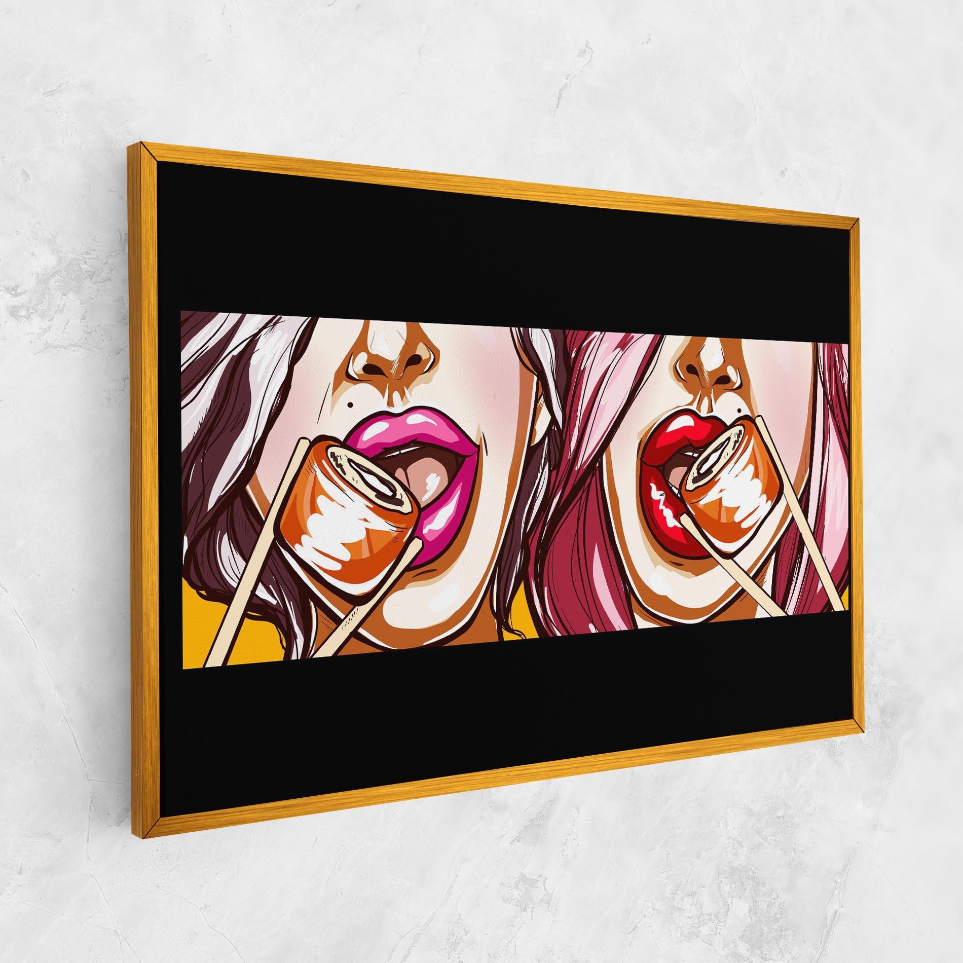 Tablou Canvas Pop Art Sushi mockup 1