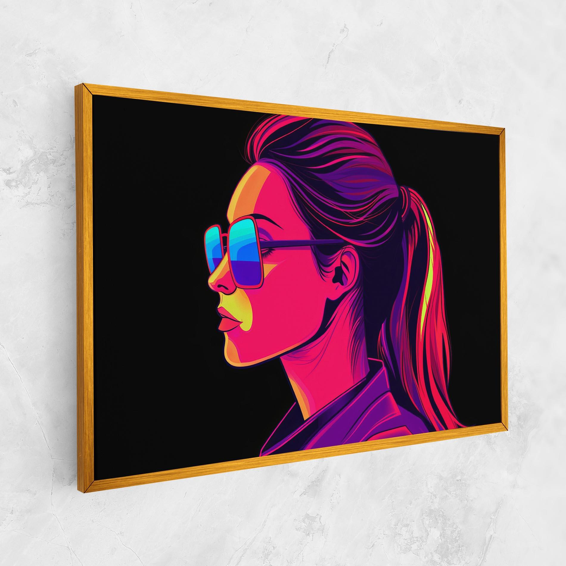 Tablou Canvas Purple Pop Hair mockup 1