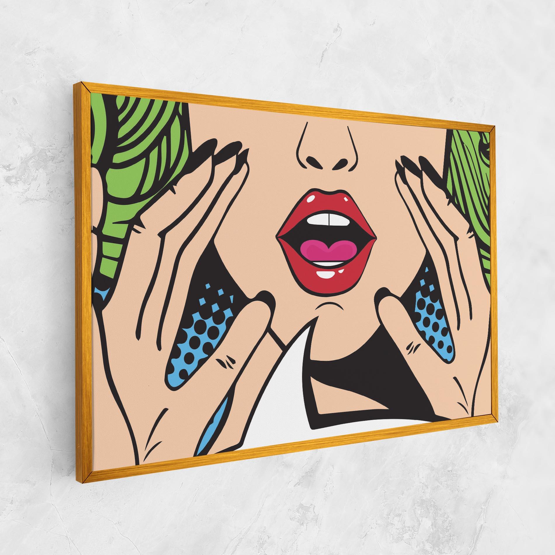 Tablou Canvas Speaking Pop Art mockup 1