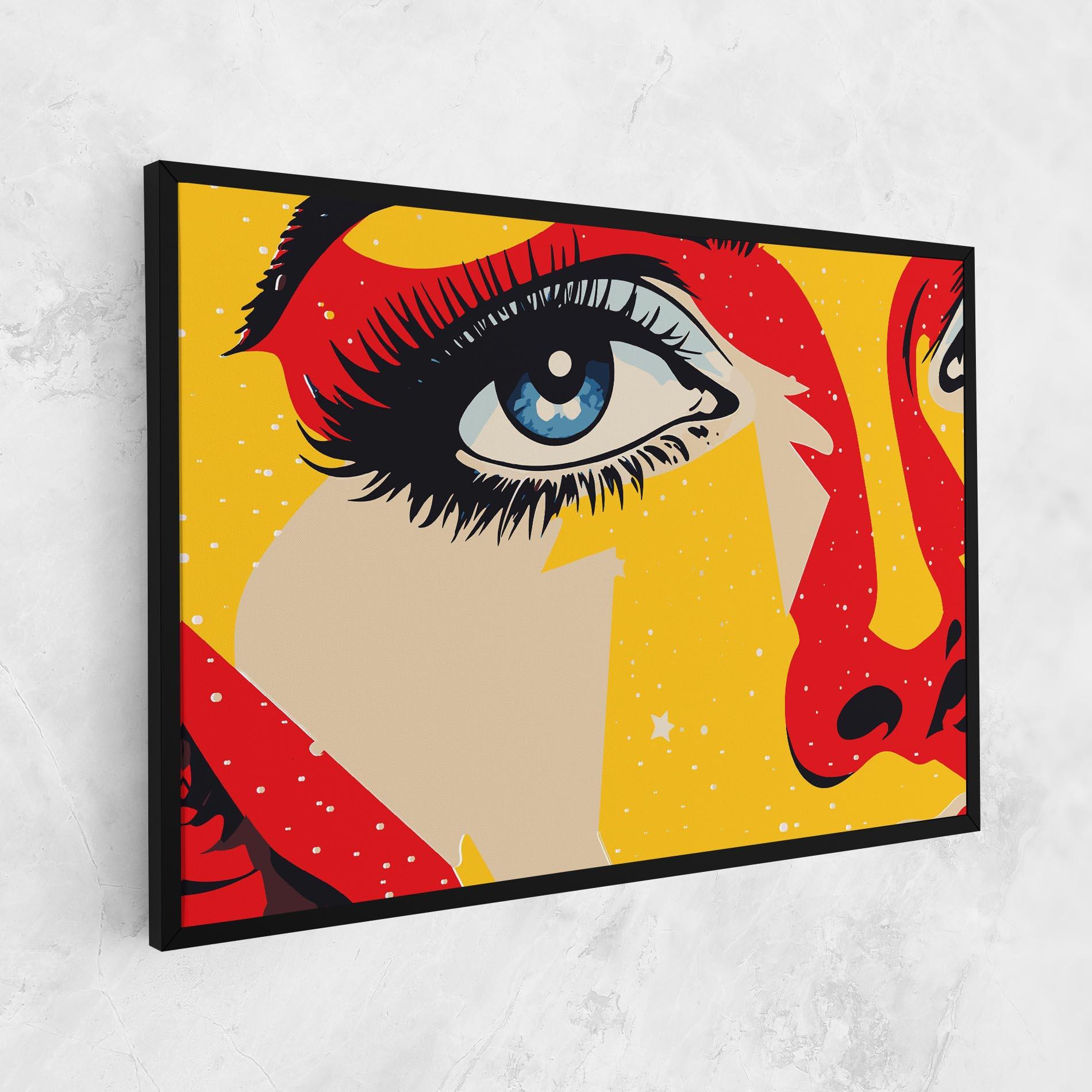 Tablou Canvas Blue Pop Eye mockup 1