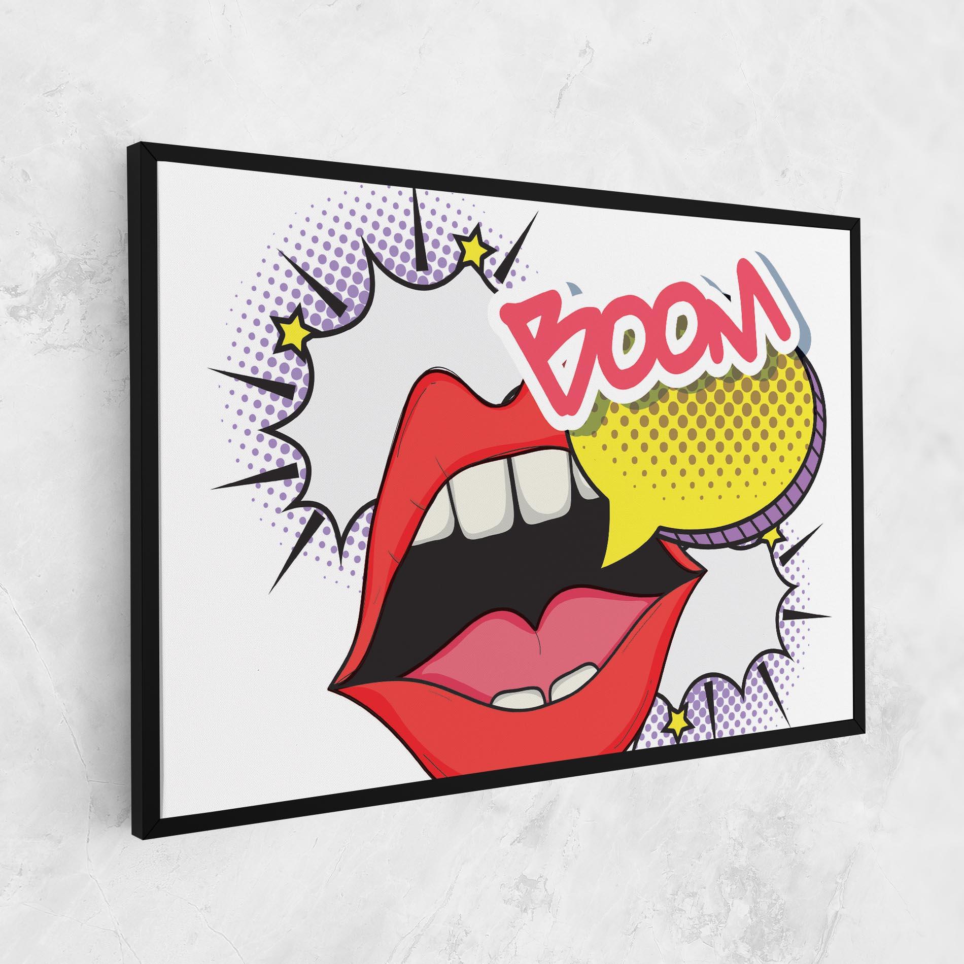 Tablou Canvas Boom Pop Art mockup 1