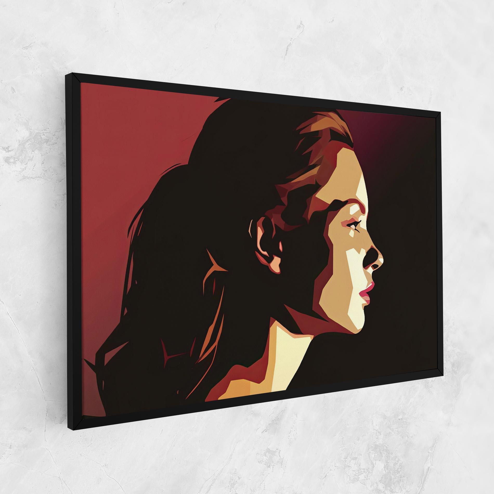 Tablou Canvas Cream Red Pop Art mockup 1