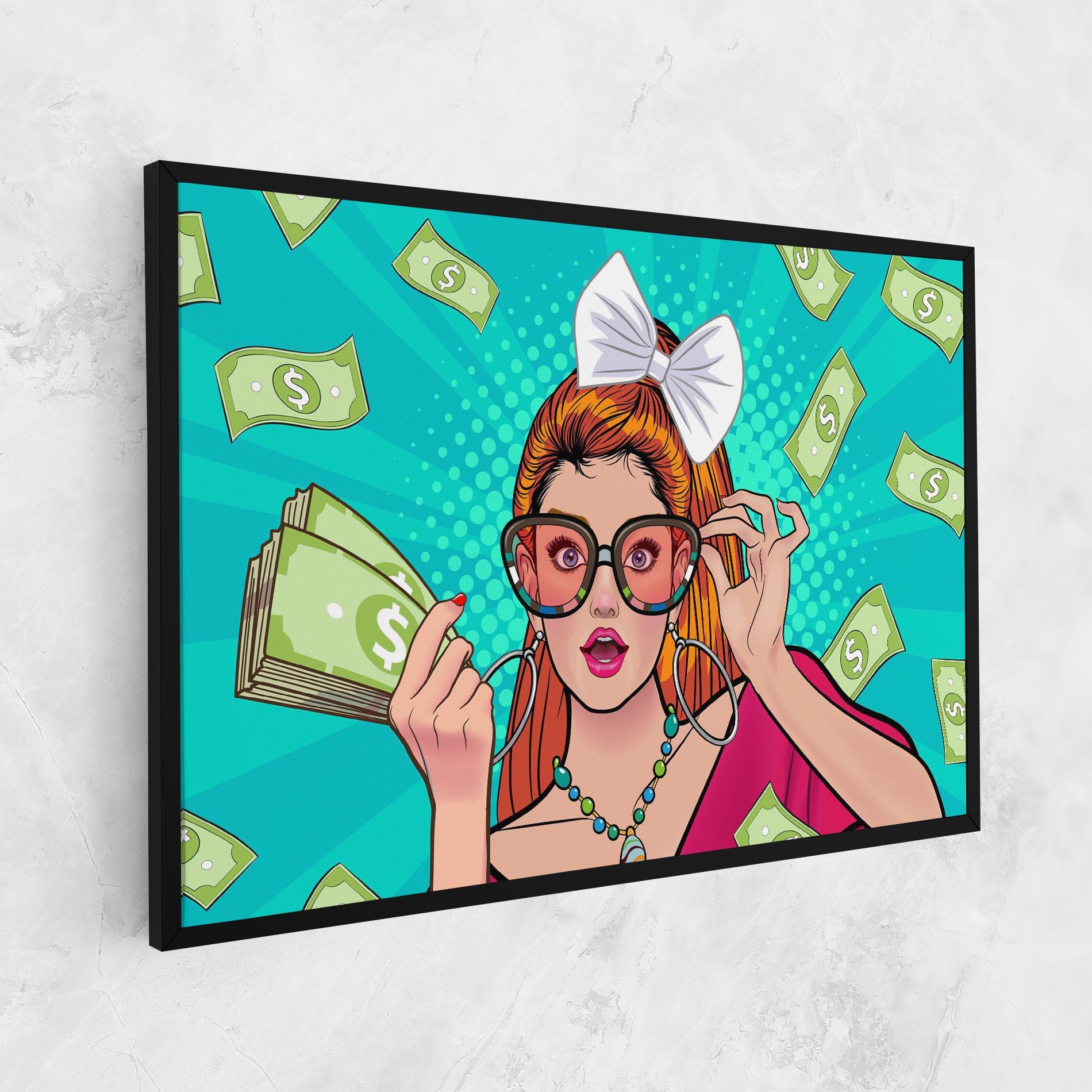 Tablou Canvas Money Pop Art mockup 1