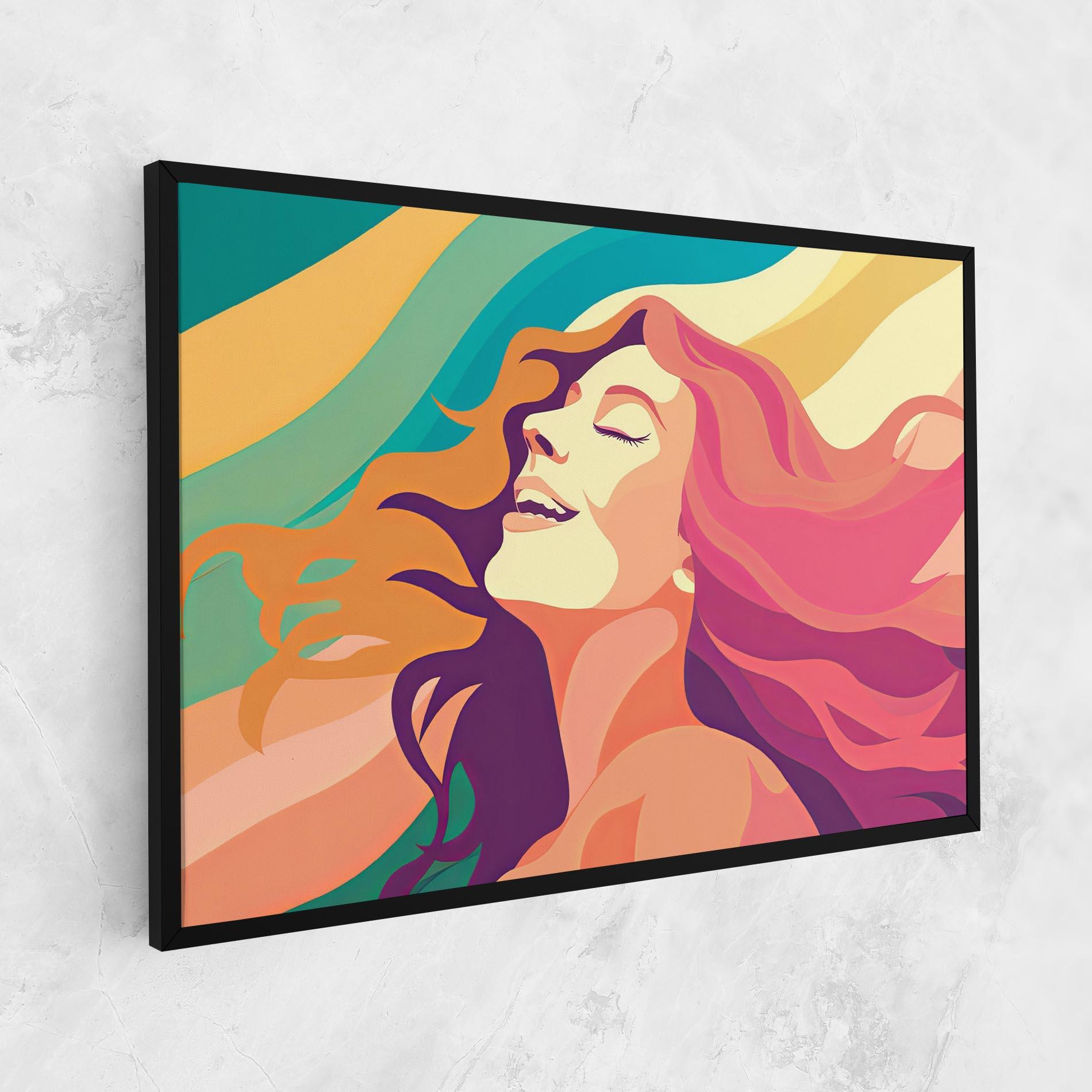 Tablou Canvas Pink Pop Hair mockup 1