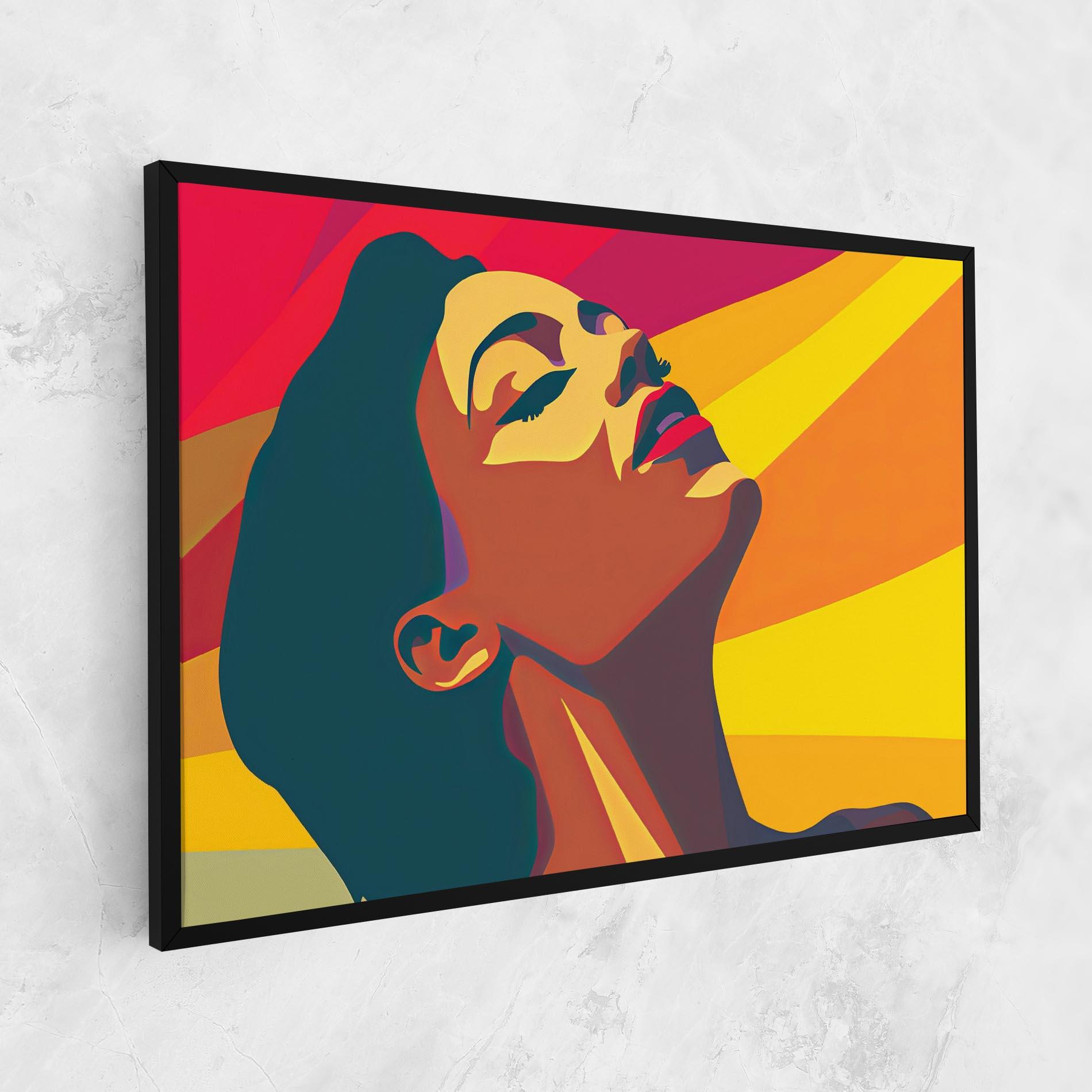 Tablou Canvas Pop Female Color mockup 1