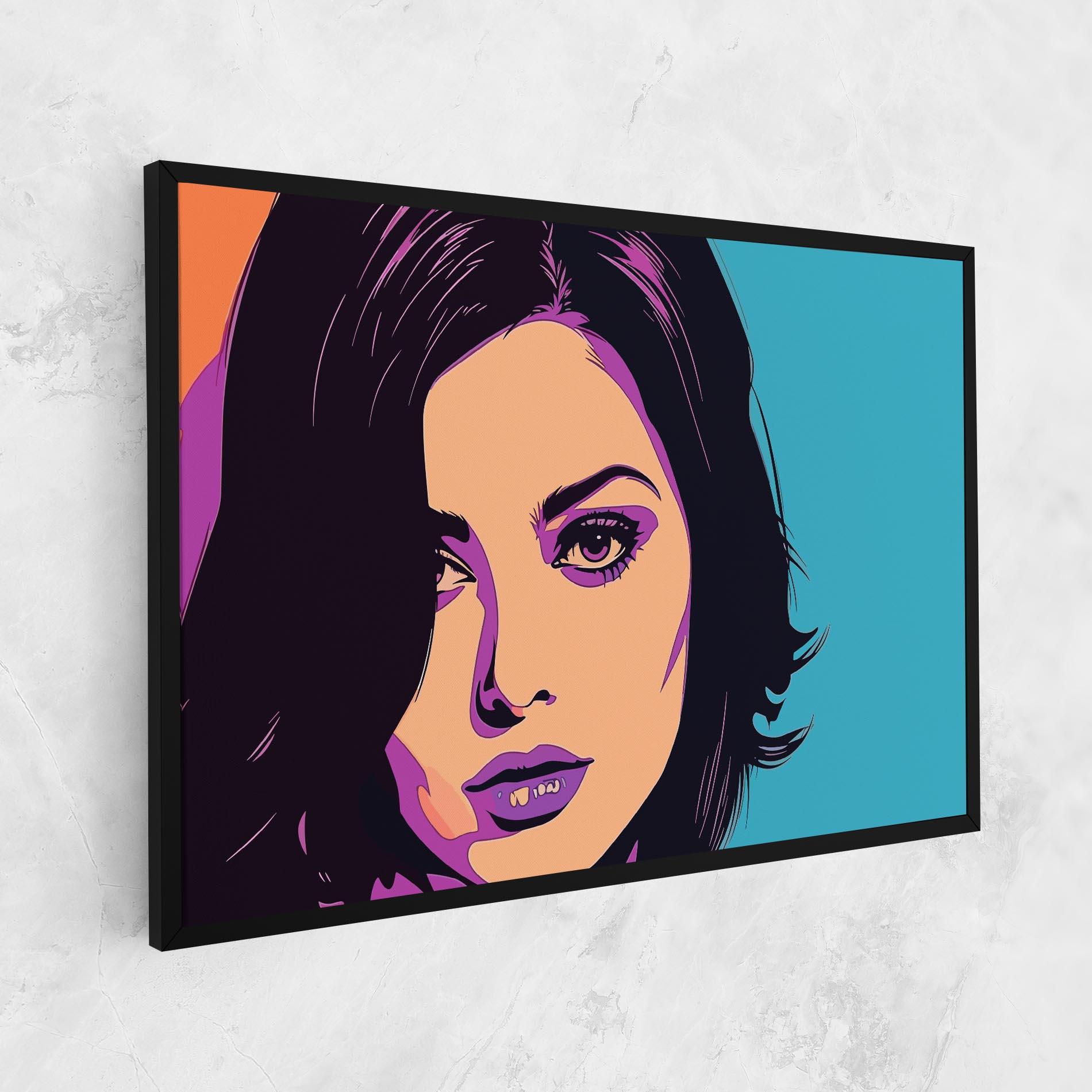 Tablou Canvas Pop Purple Woman mockup 1