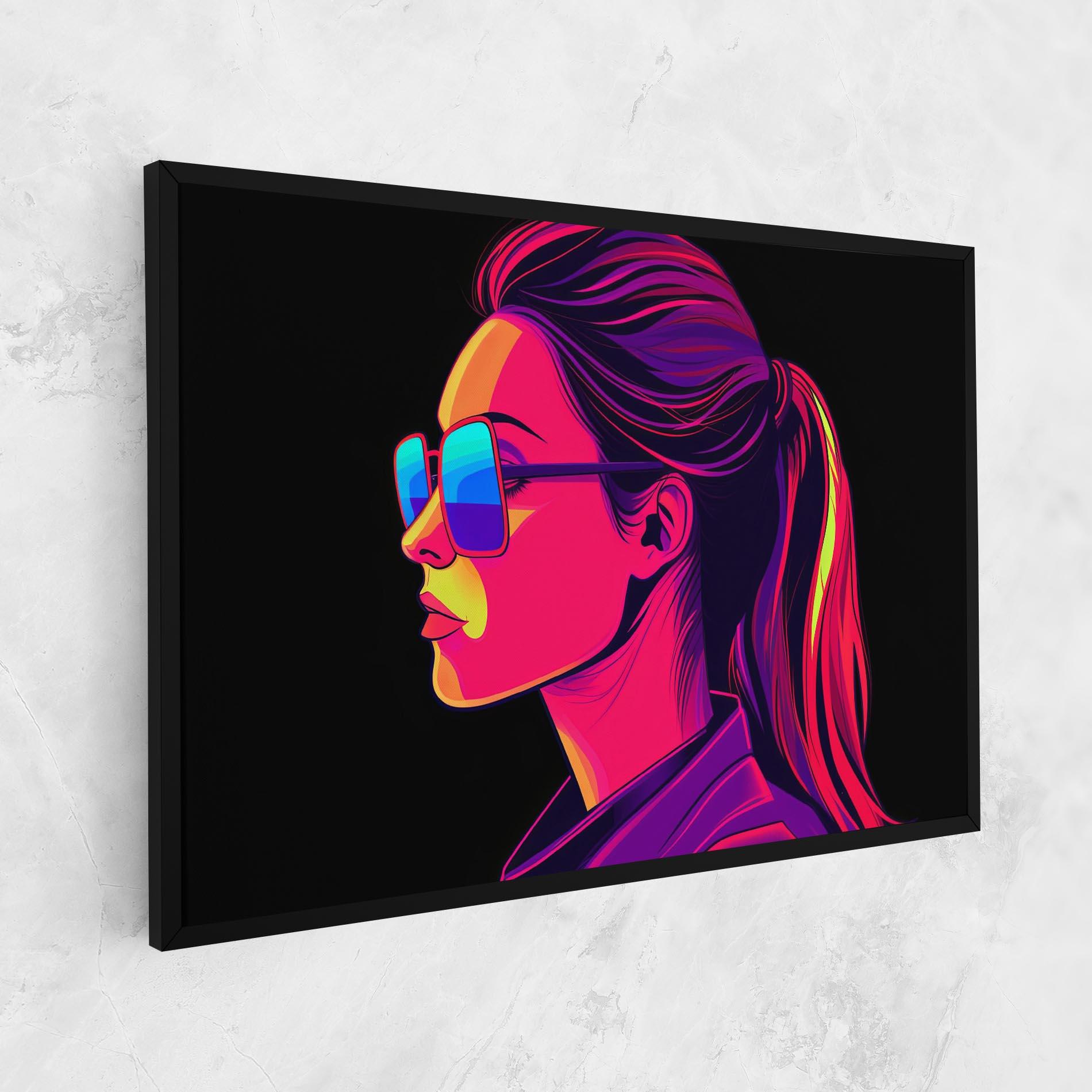 Tablou Canvas Purple Pop Hair mockup 1