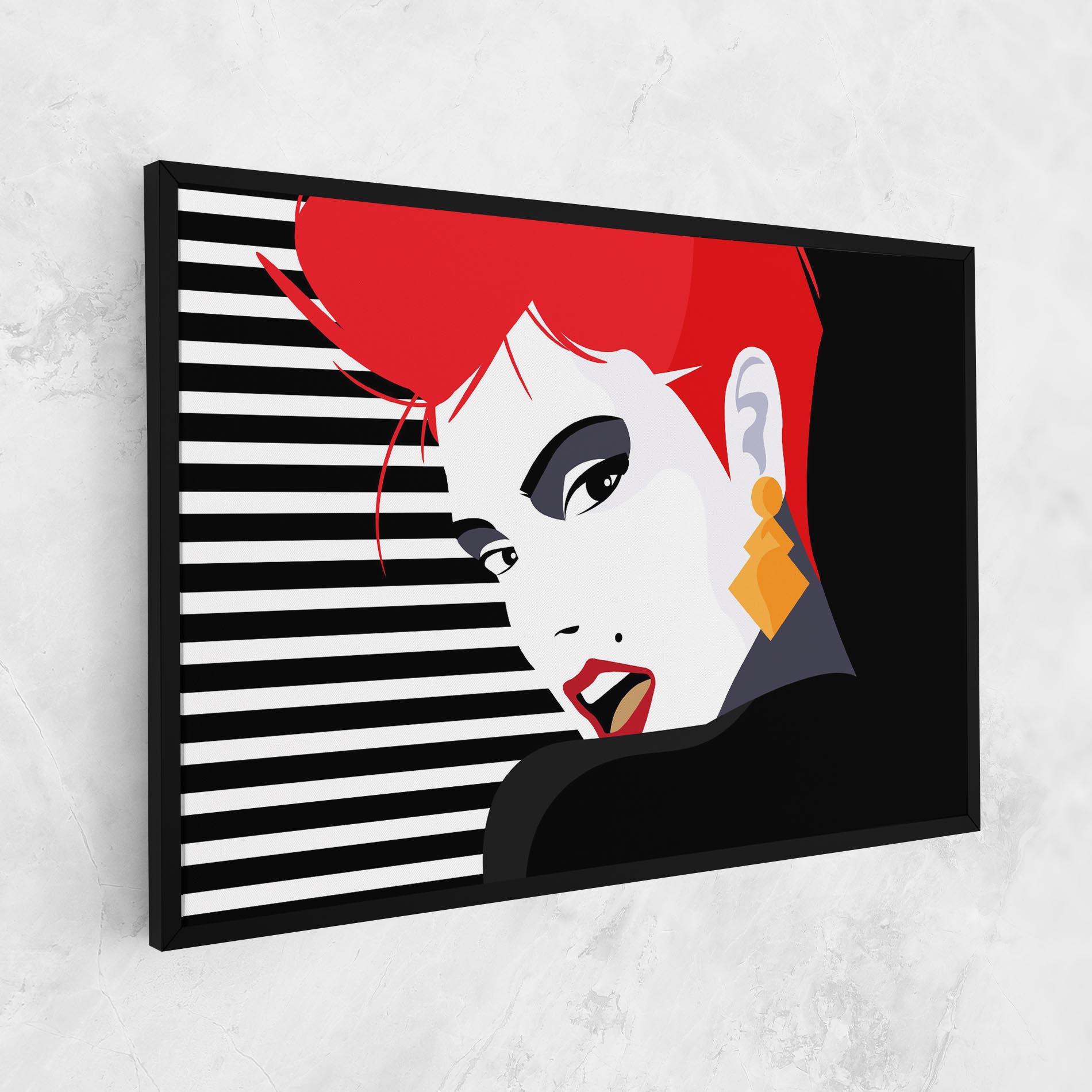 Tablou Canvas Red Pop Hair mockup 1