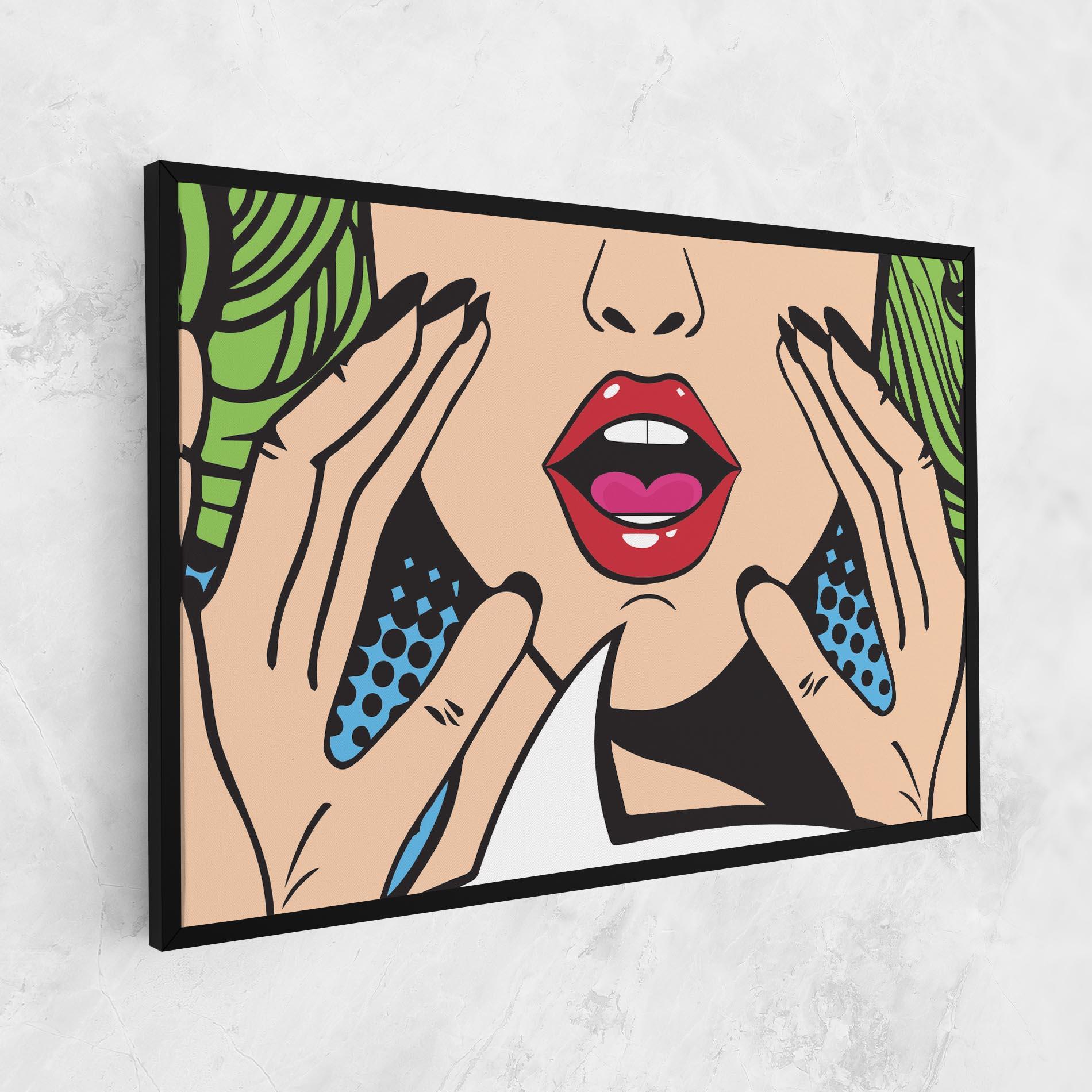 Tablou Canvas Speaking Pop Art mockup 1