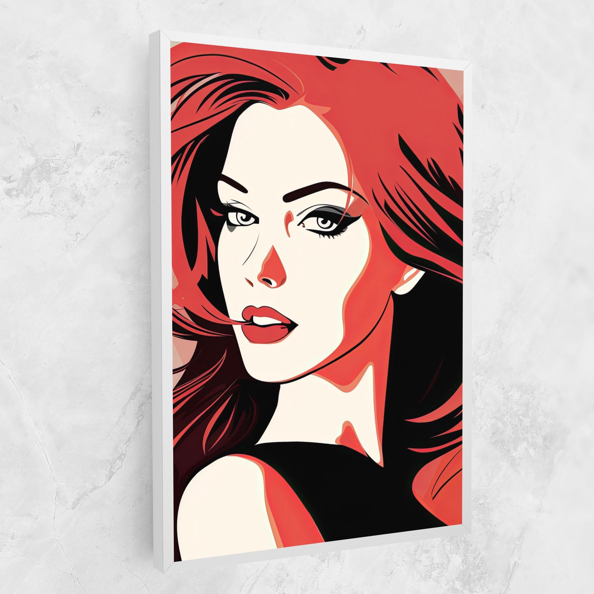 Tablou Canvas Red Hair Pop Art mockup 1