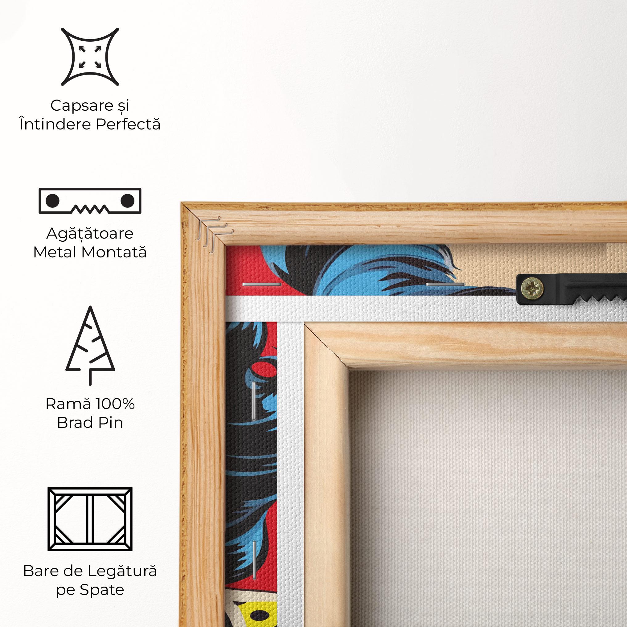 Tablou Canvas Blue Pop Eyes mockup 5