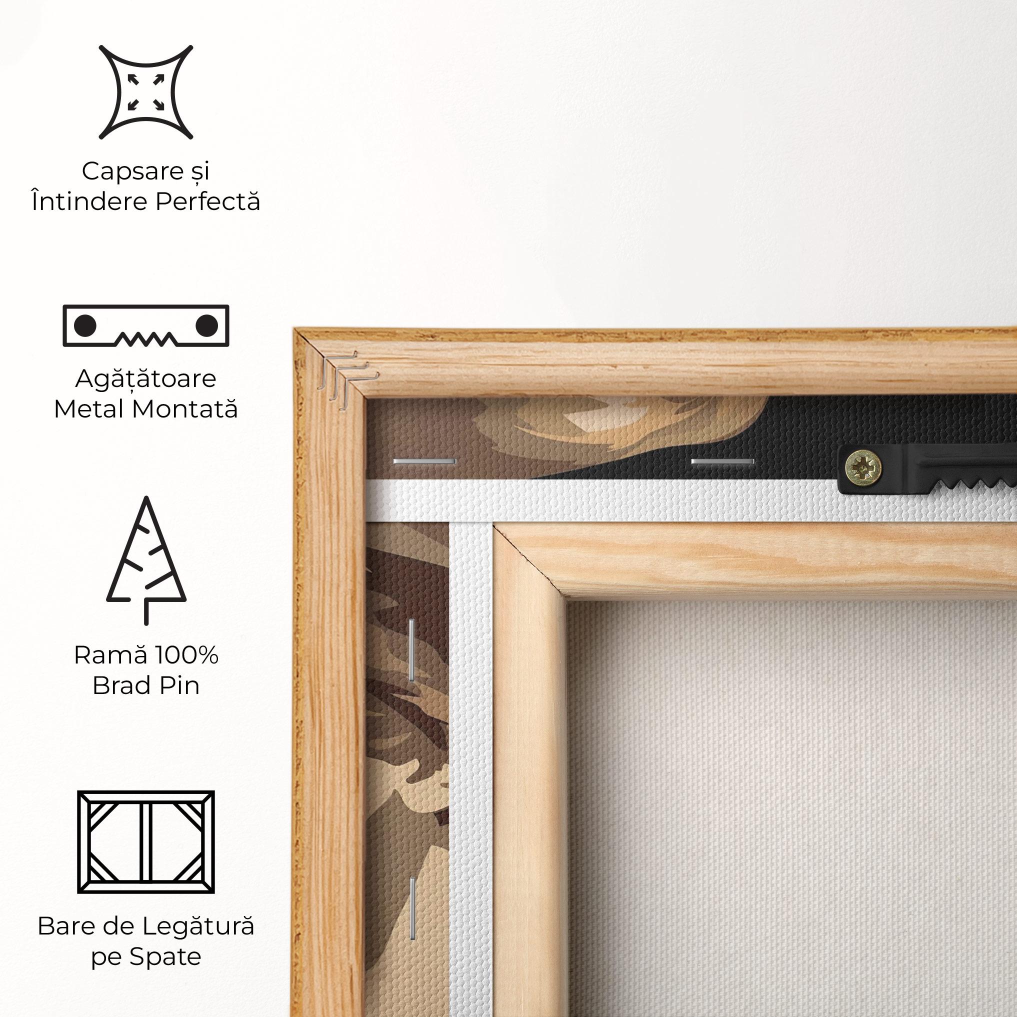 Tablou Canvas Orange Pop Girl mockup 5