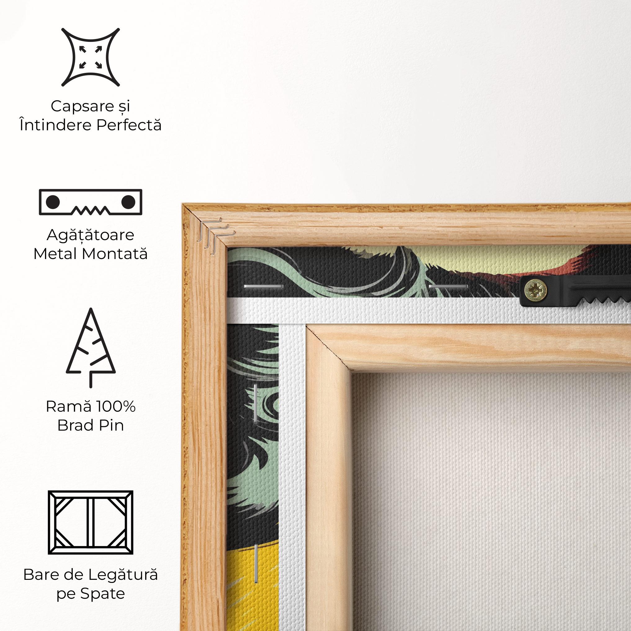 Tablou Canvas Pop Art Pretty Lady mockup 5