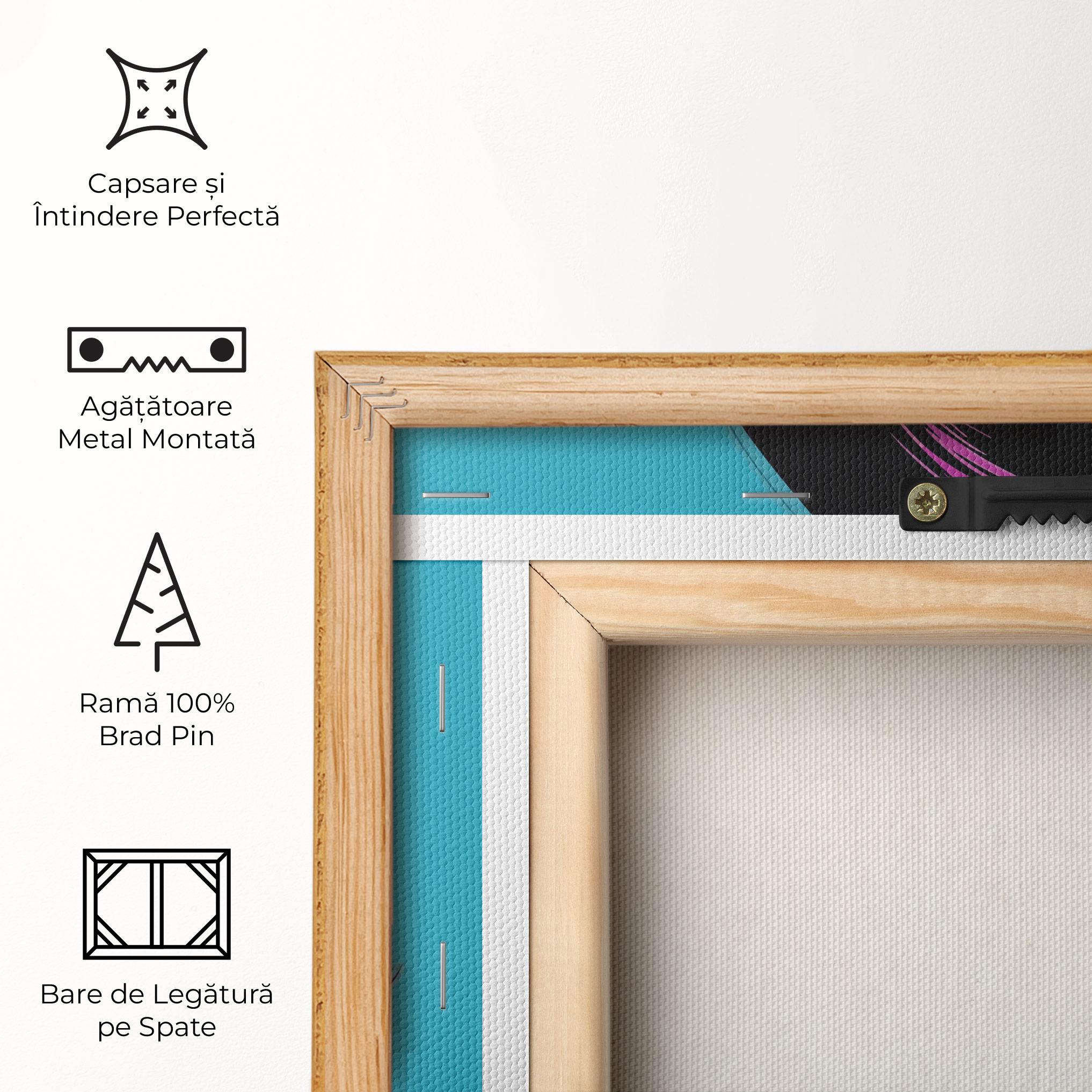 Tablou Canvas Pop Purple Woman mockup 5