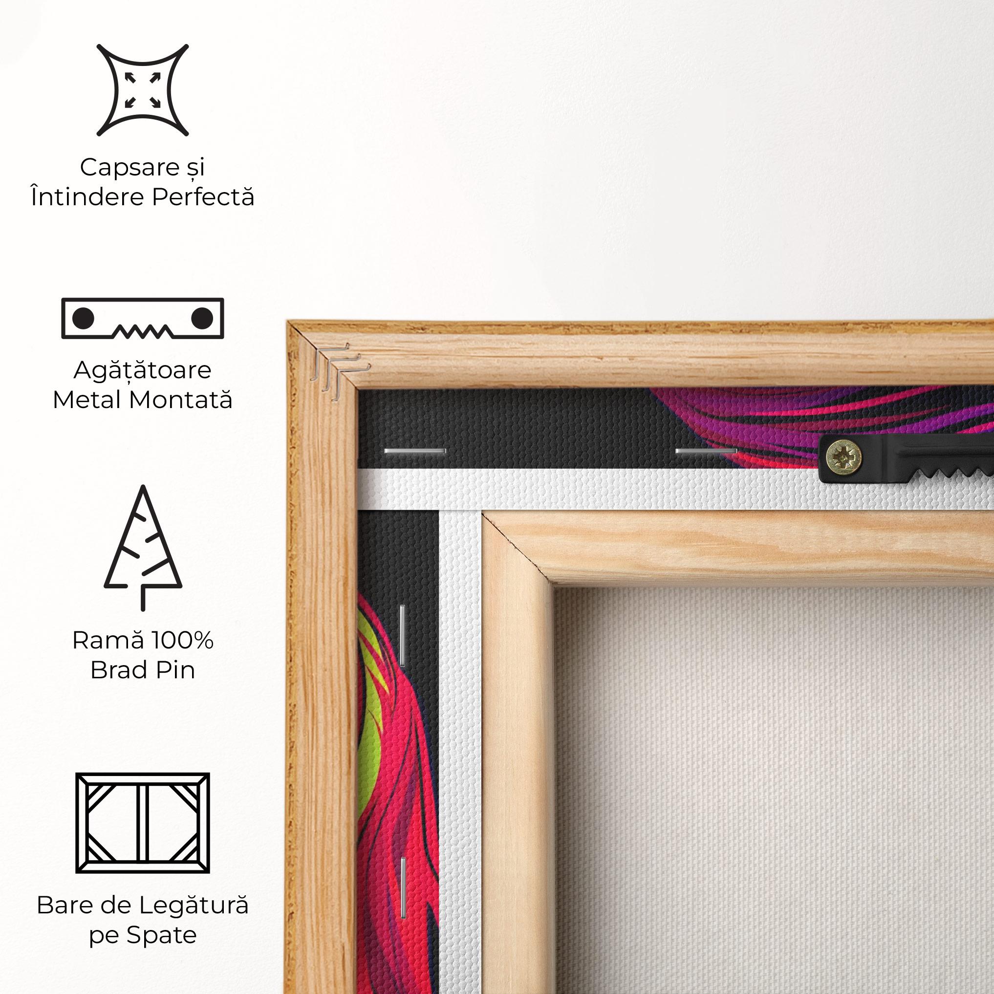 Tablou Canvas Purple Pop Hair mockup 5