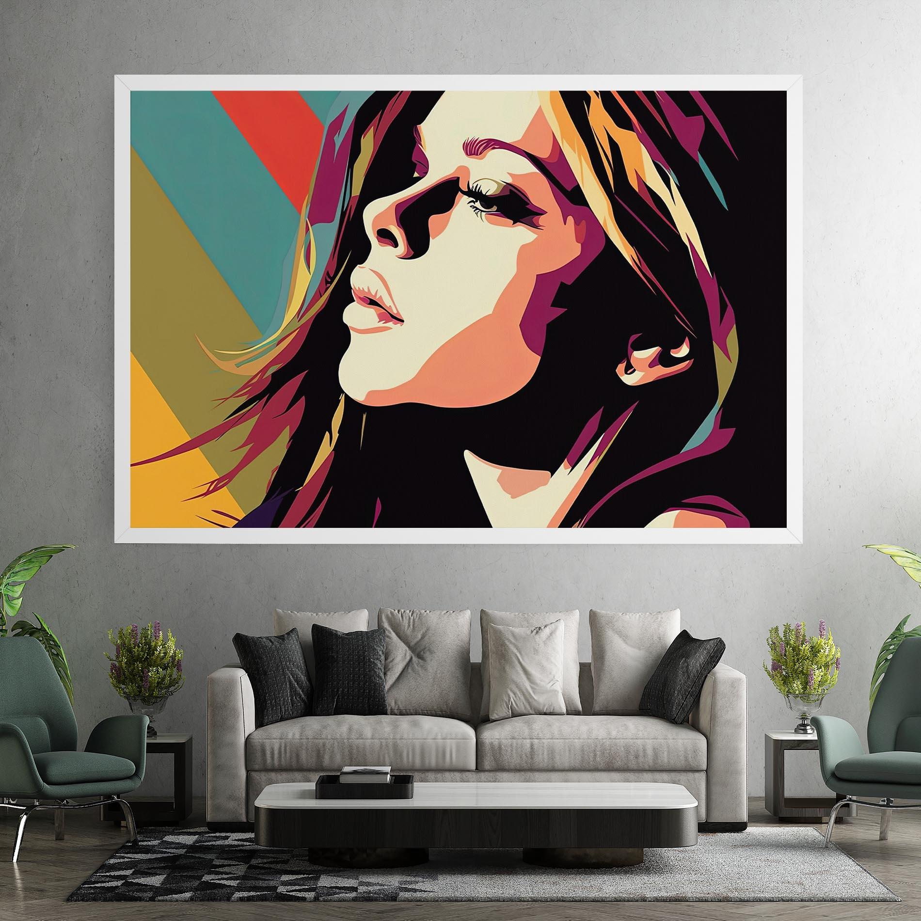 Tablou Canvas Cream Pop Art mockup 7