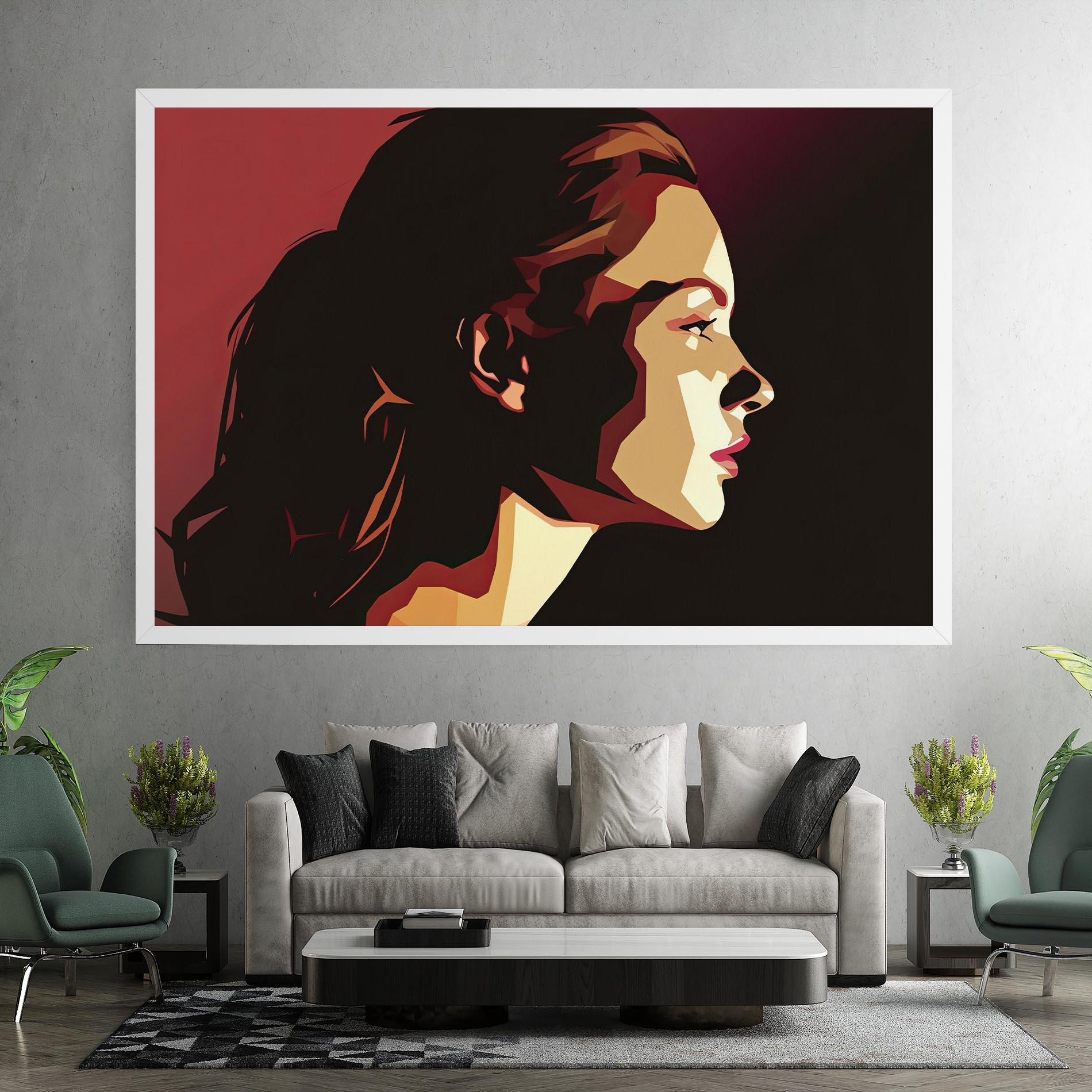 Tablou Canvas Cream Red Pop Art mockup 7