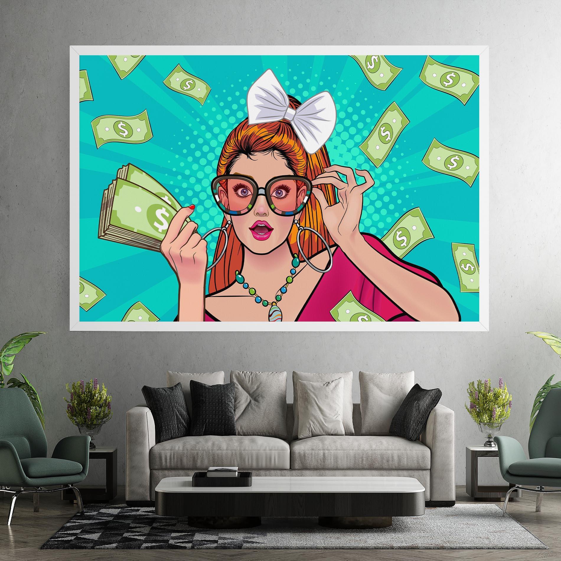 Tablou Canvas Money Pop Art mockup 7