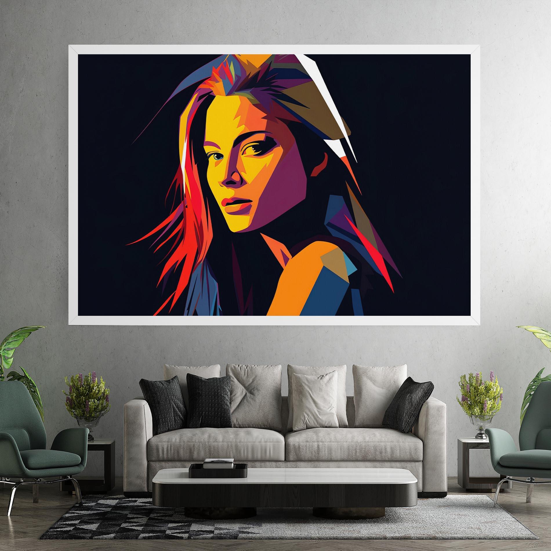 Tablou Canvas Orange Pop Light mockup 7