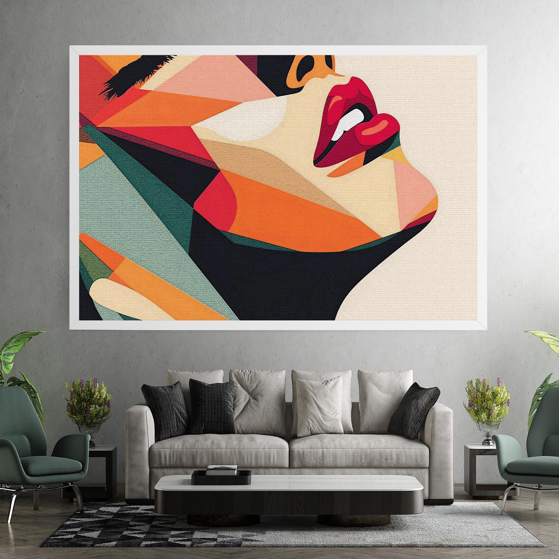 Tablou Canvas Pop Art Lips mockup 7