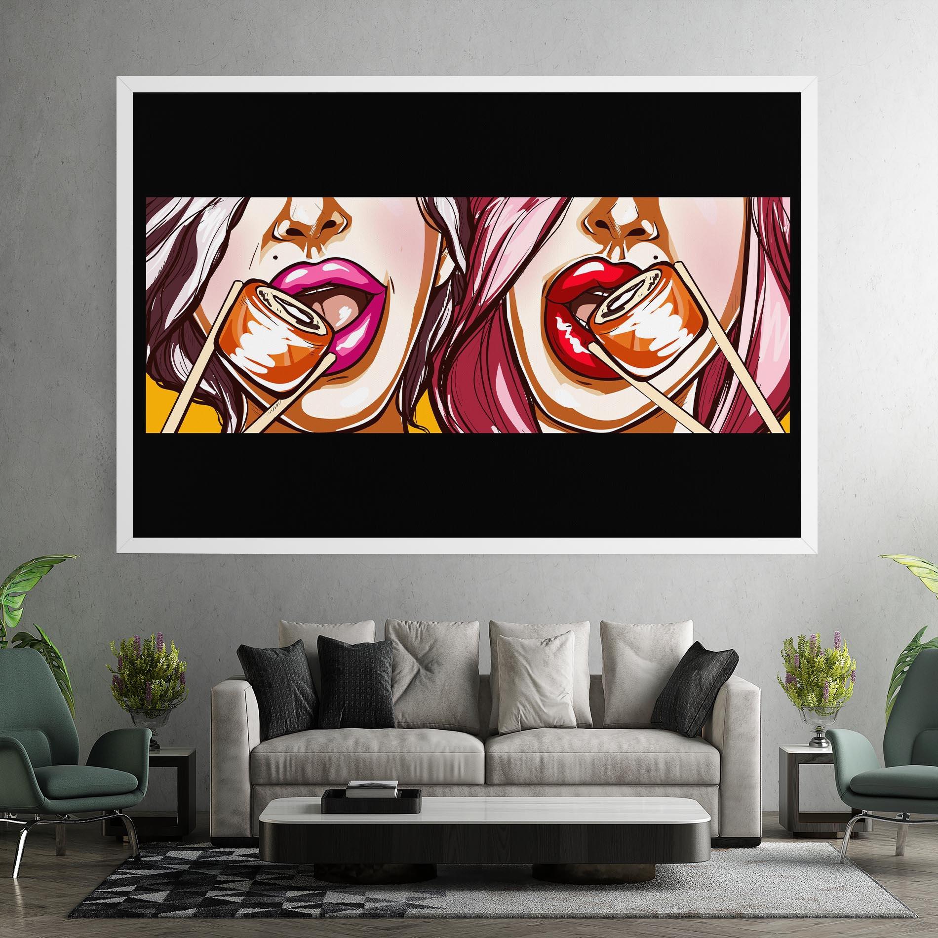 Tablou Canvas Pop Art Sushi mockup 7