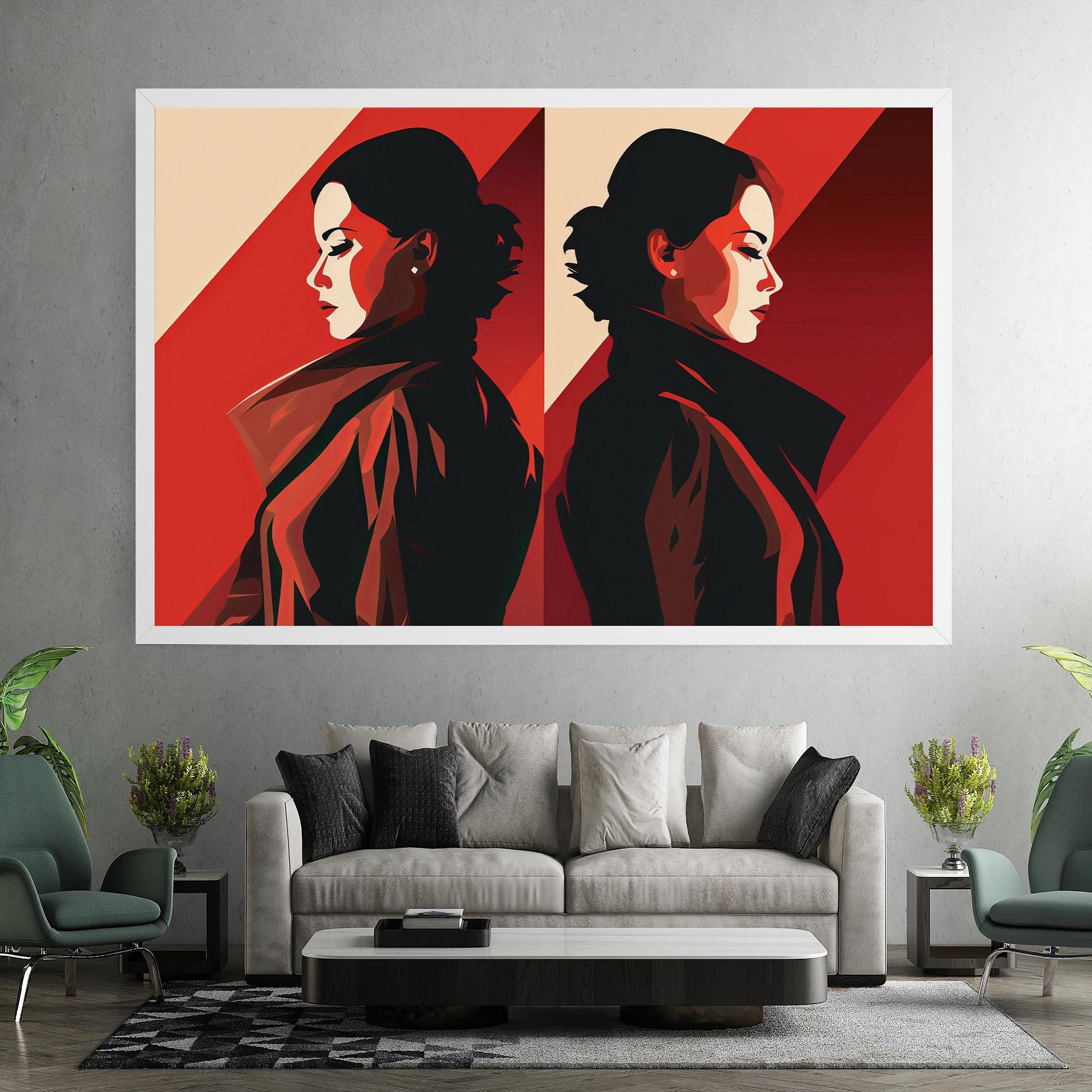 Tablou Canvas Pop Outfit Lady mockup 7