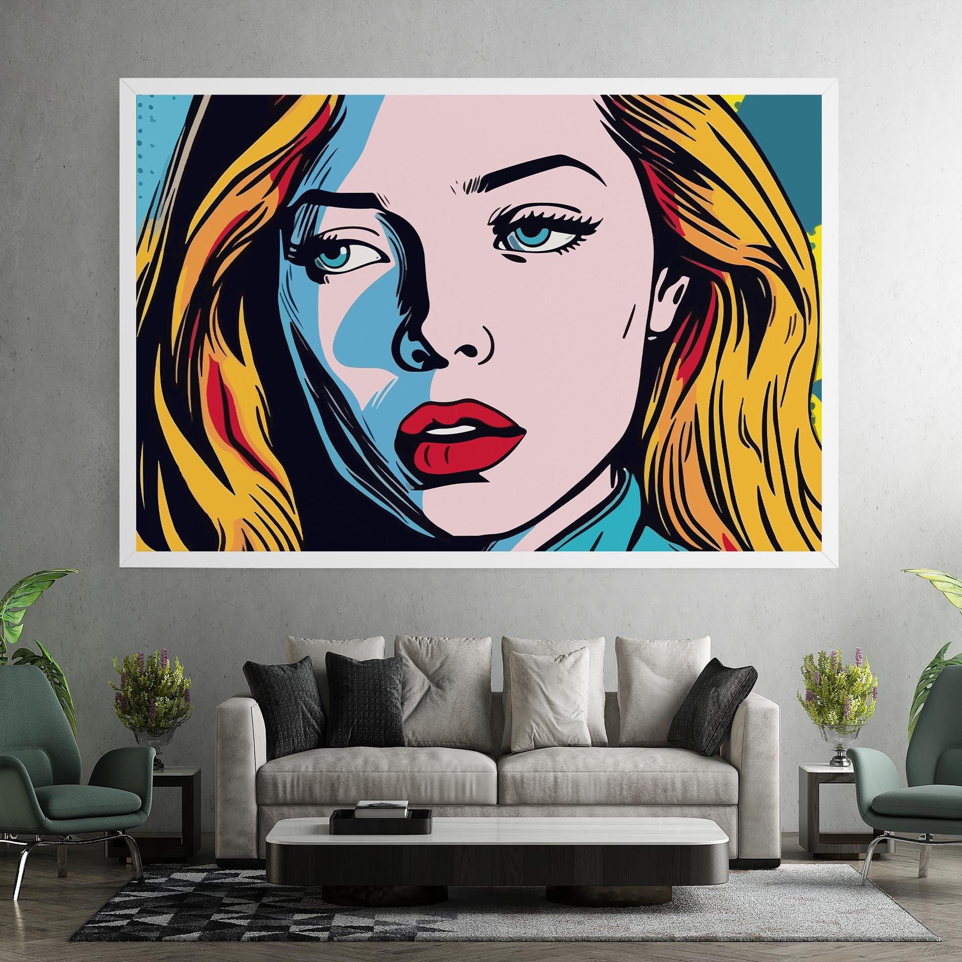 Tablou Canvas Pop Woman Art mockup 7