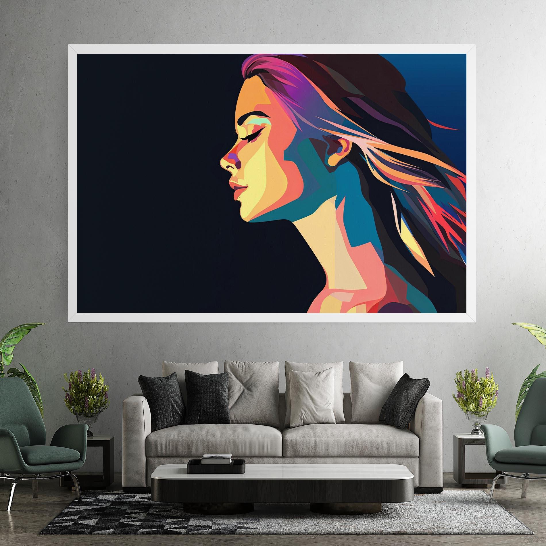 Tablou Canvas Worm Pop Light mockup 7