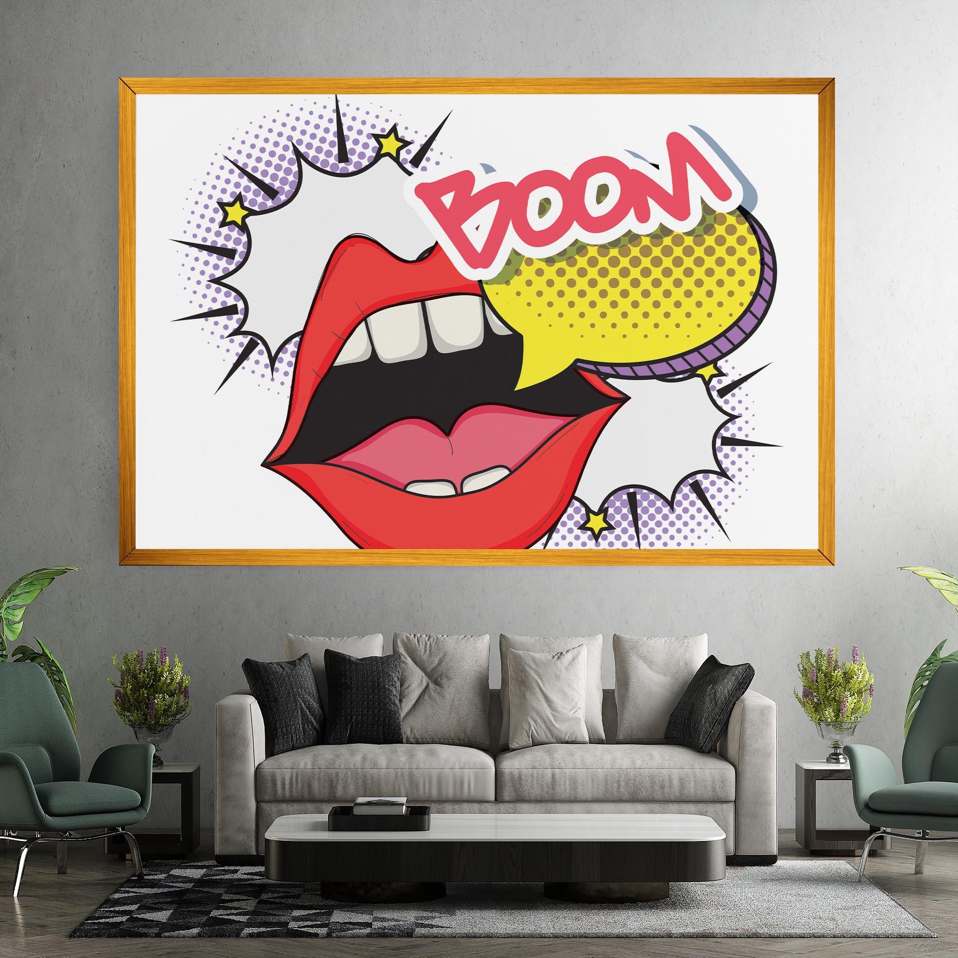 Tablou Canvas Boom Pop Art mockup 7