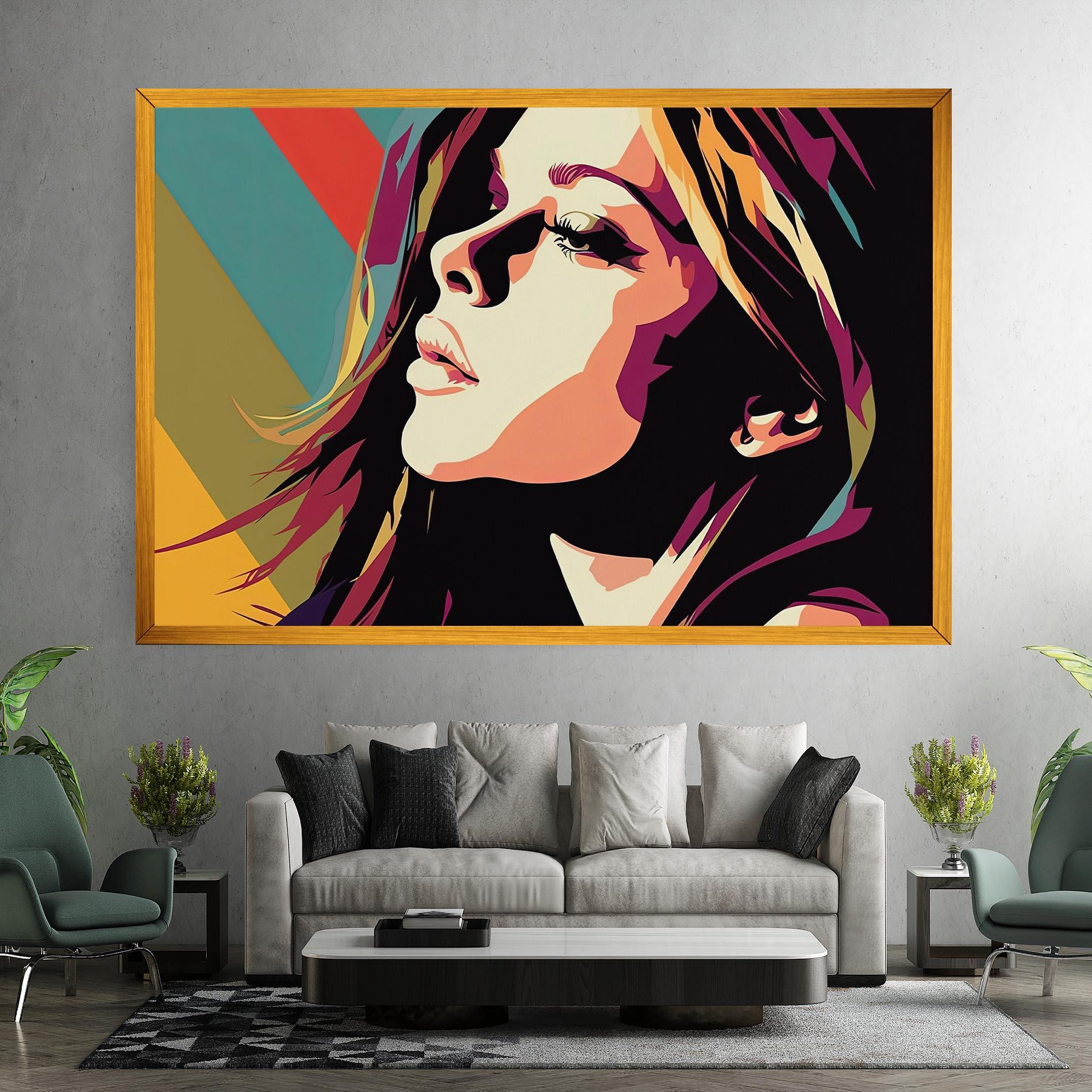 Tablou Canvas Cream Pop Art mockup 7