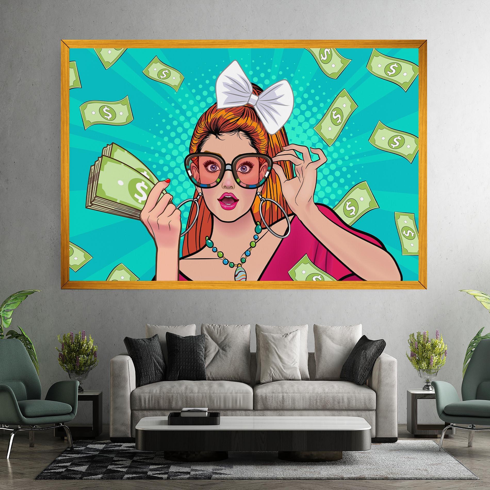 Tablou Canvas Money Pop Art mockup 7