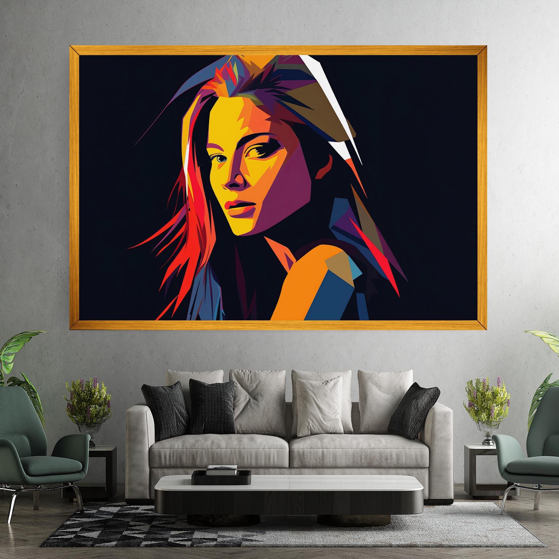 Tablou Canvas Orange Pop Light mockup 7